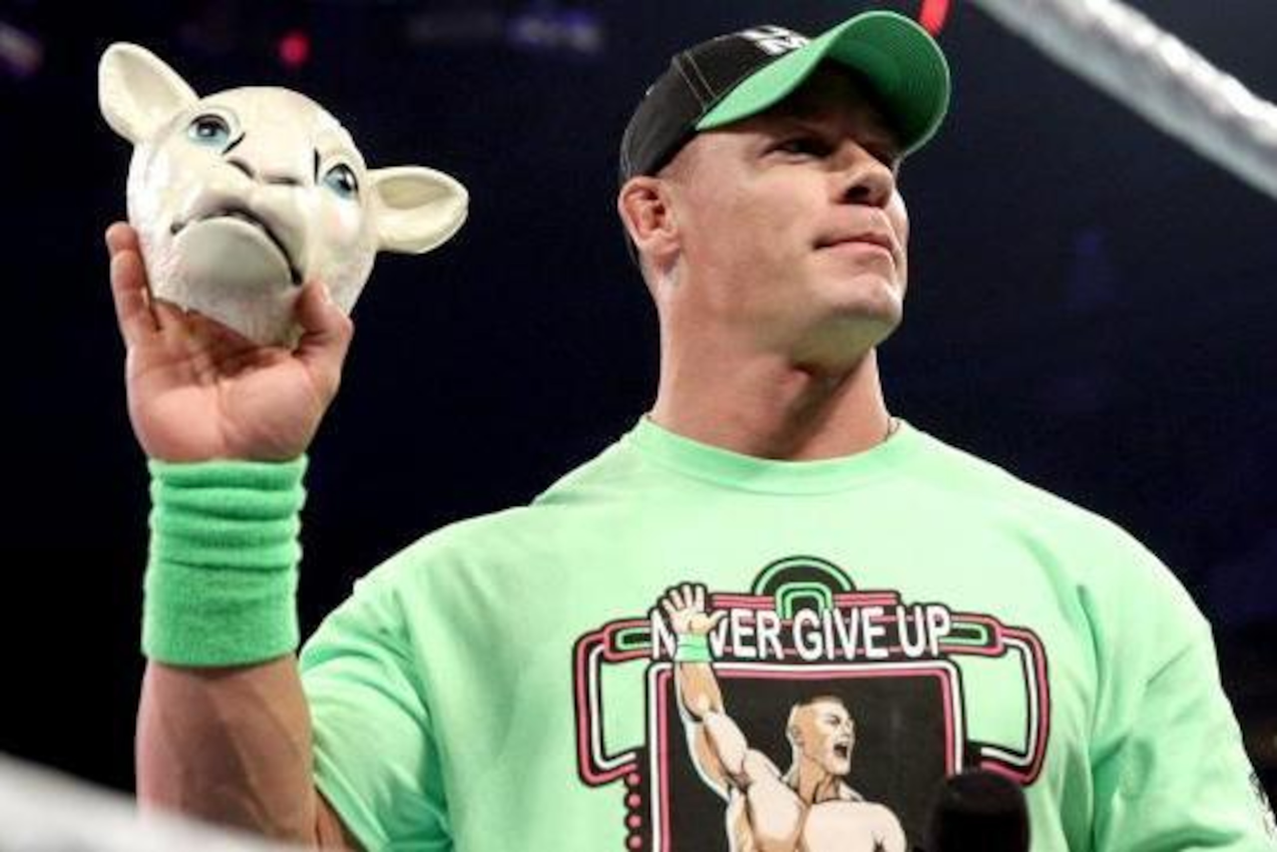 Cena with the sheep mask.