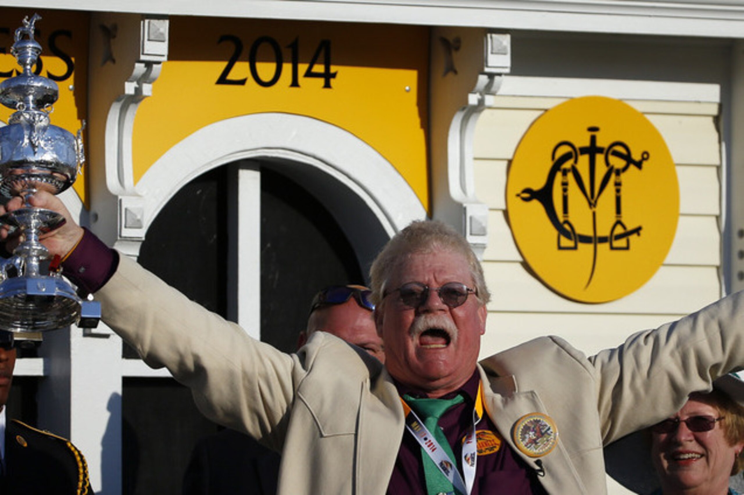 California Chrome co-owner Steve Coburn was a happy man Saturday.