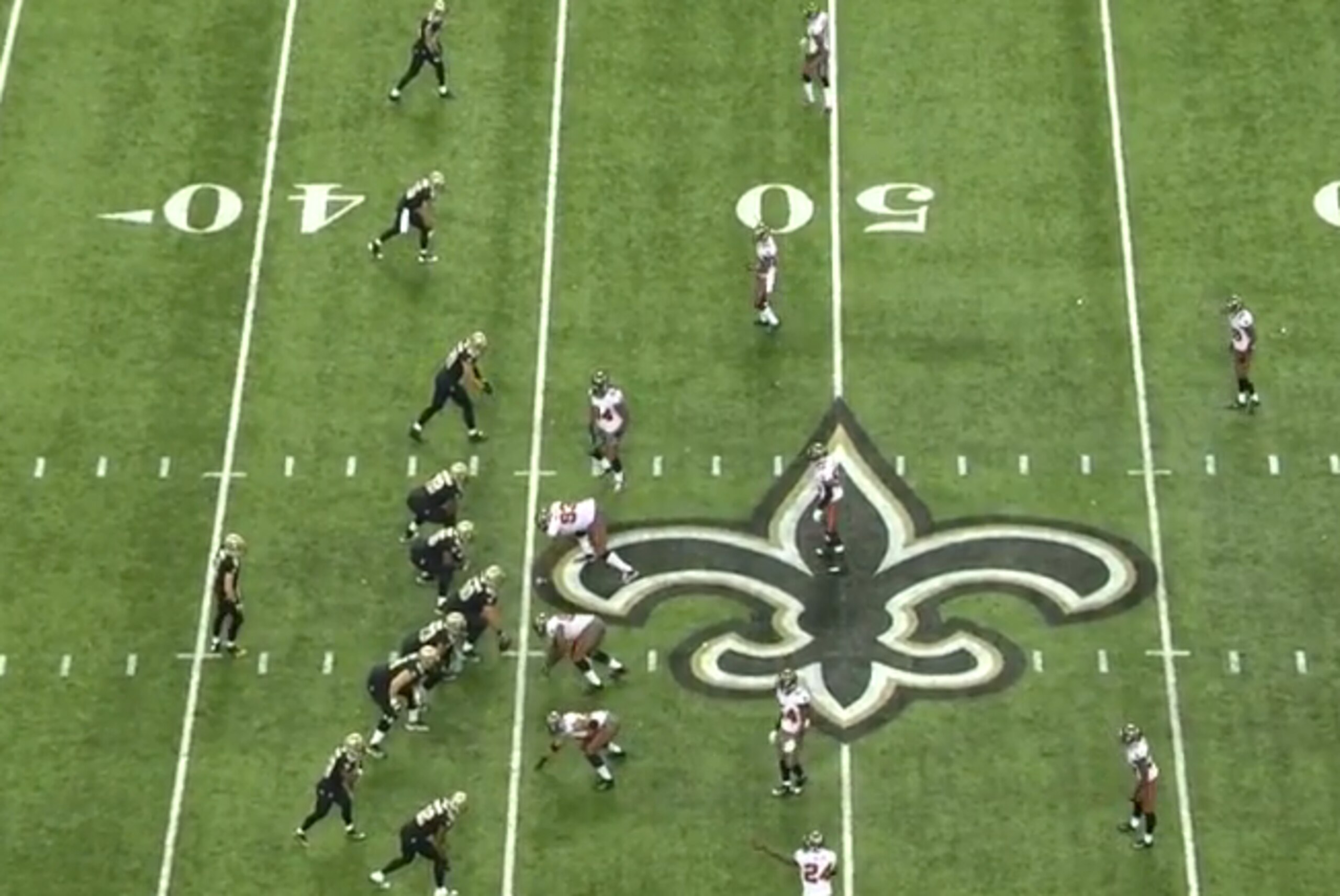 In the Lions' situation, Johnson would be split out wide left with Tate line up in the outside slot position, Ebron inside slot, Bush in the right slot and Pettigrew/Fauria wide right