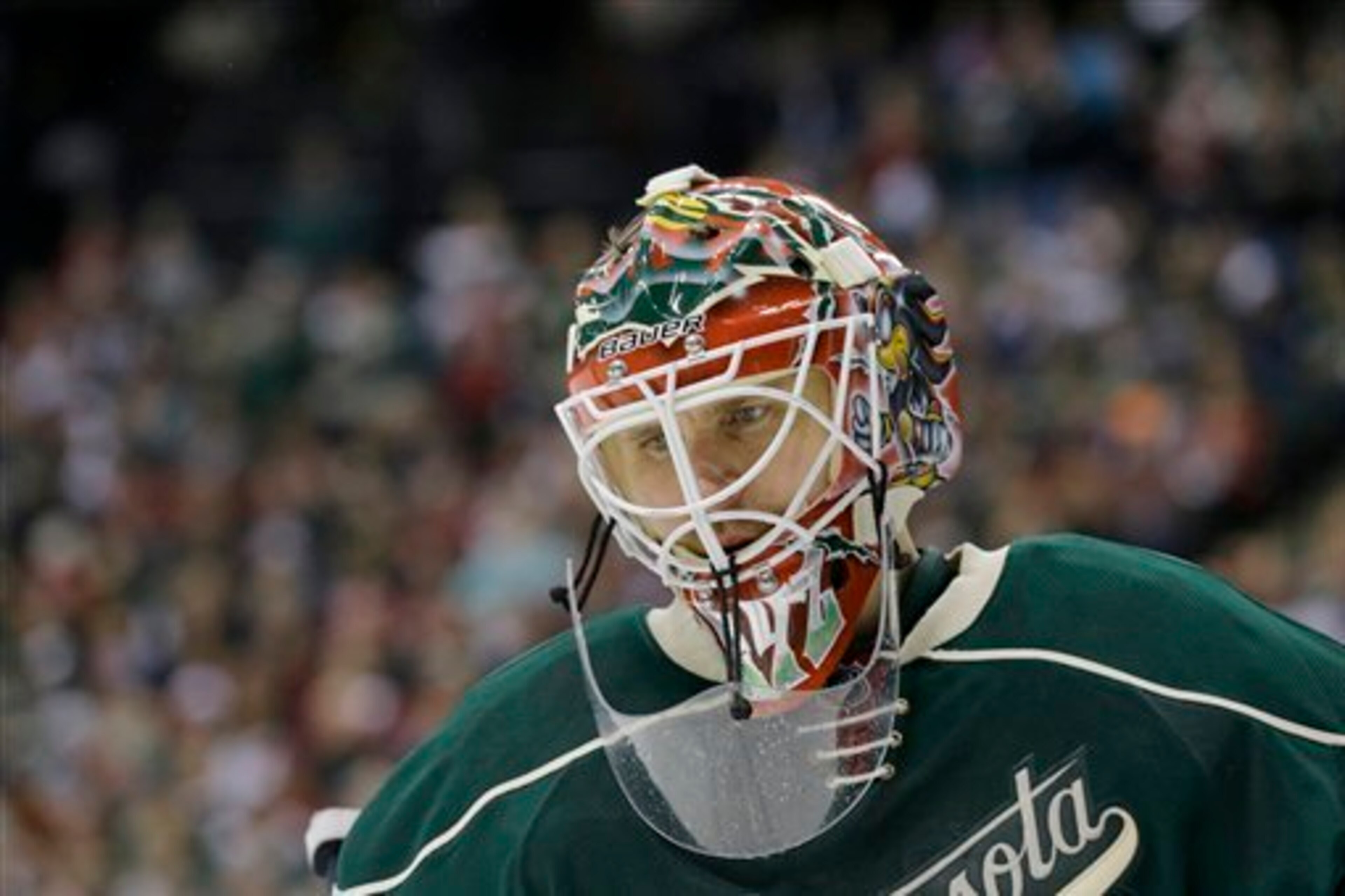 Minnesota Wild goalie Ilya Bryzgalov. Minnesota Wild goalie Ilya Bryzgalov.