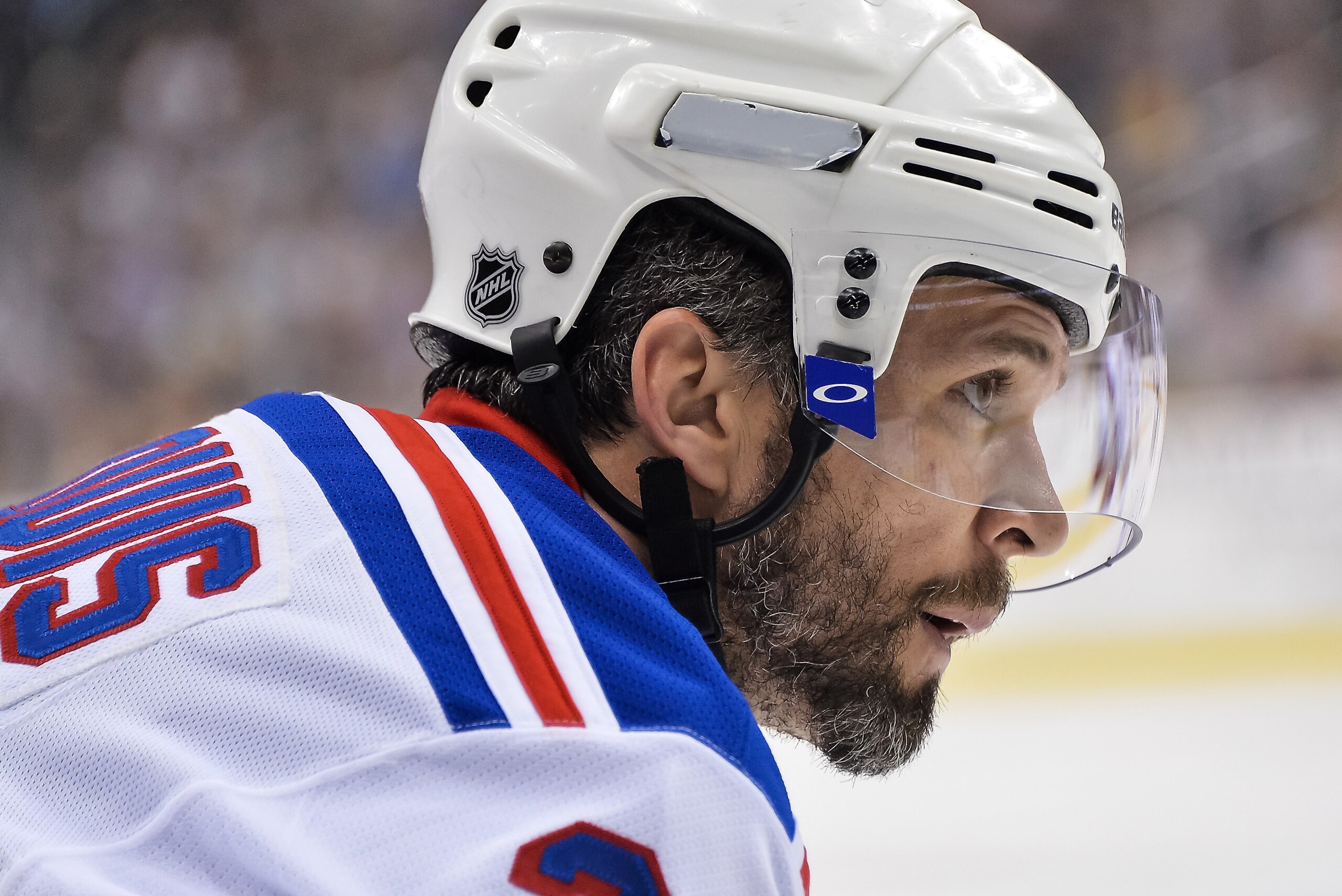 PITTSBURGH, PA - MAY 13:  Martin St. Louis #26 of the New York Rangers skates against the Pittsburgh Penguins in Game Seven of the Second Round of the 2014 NHL Stanley Cup Playoffs on May 13, 2014 at CONSOL Energy Center in Pittsburgh, Pennsylvania.  (Pho