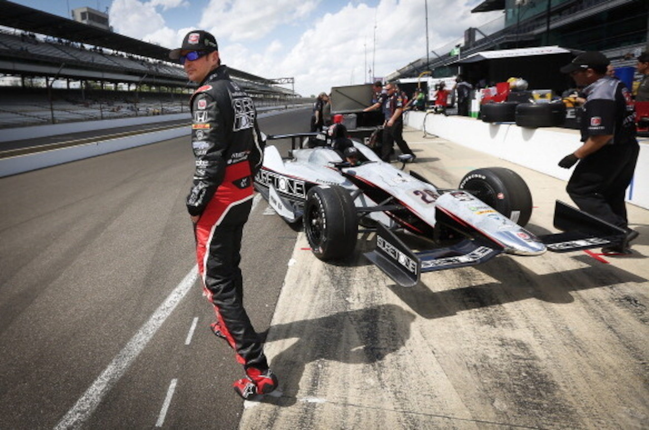 INDIANAPOLIS, IN - MAY 11: Kurt Busch driver of the #26 Honda is seen at practice for the Indy 500 at the Indianapolis Motor Speedway on May 11, 2014 in Indianapolis, Indiana. (Photo by Michael Hickey/Getty Images)