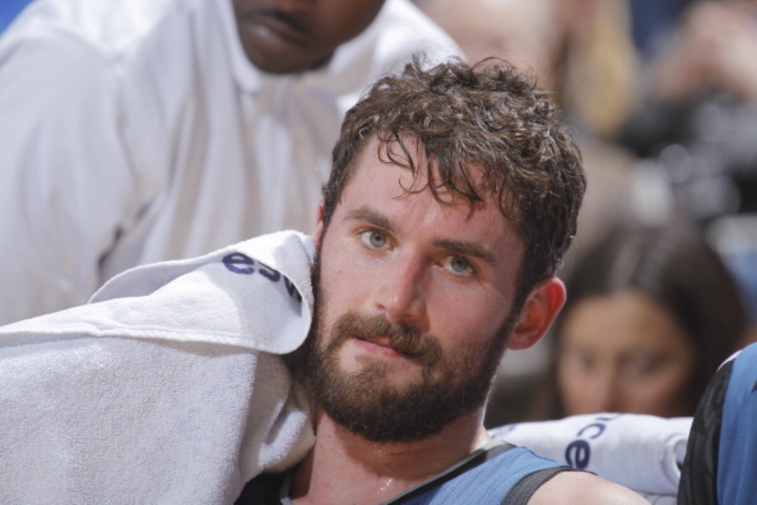 OAKLAND, CA - APRIL 14: Kevin Love #42 of the Minnesota Timberwolves during a game against the Golden State Warriors on April 14, 2014 at Oracle Arena in Oakland, California. NOTE TO USER: User expressly acknowledges and agrees that, by downloading and or