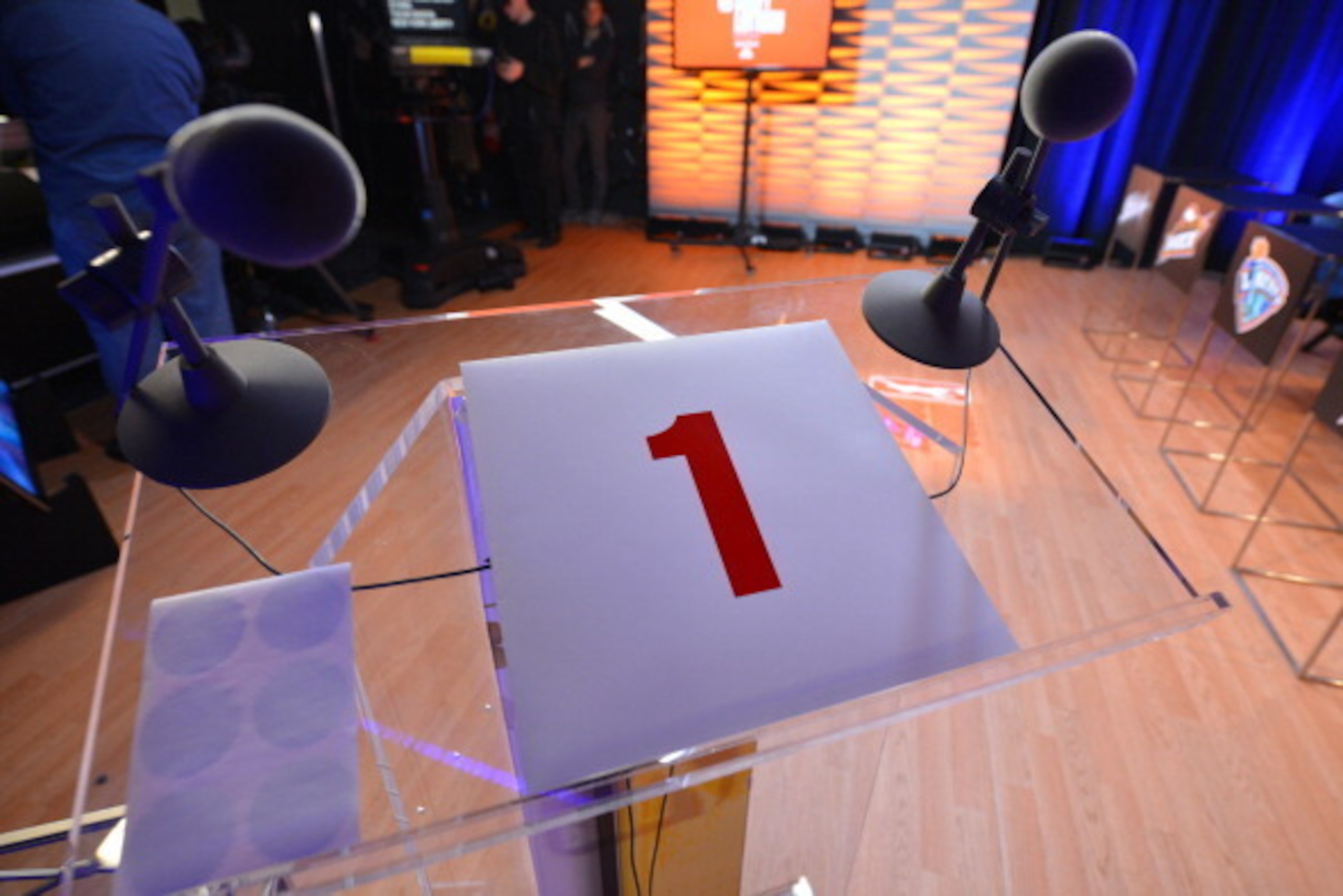SECAUCUS, NJ - DECEMBER 10: A General view of the lottery cards used during the 2013 WNBA Draft Lottery on December 10, 2013 at NBA Entertainment Studios in Secaucus, New Jersey.  NOTE TO USER: User expressly acknowledges and agrees that, by downloading a