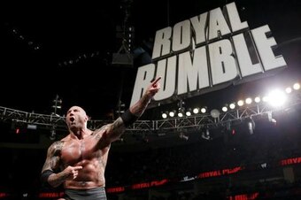 Batista wins the Royal Rumble