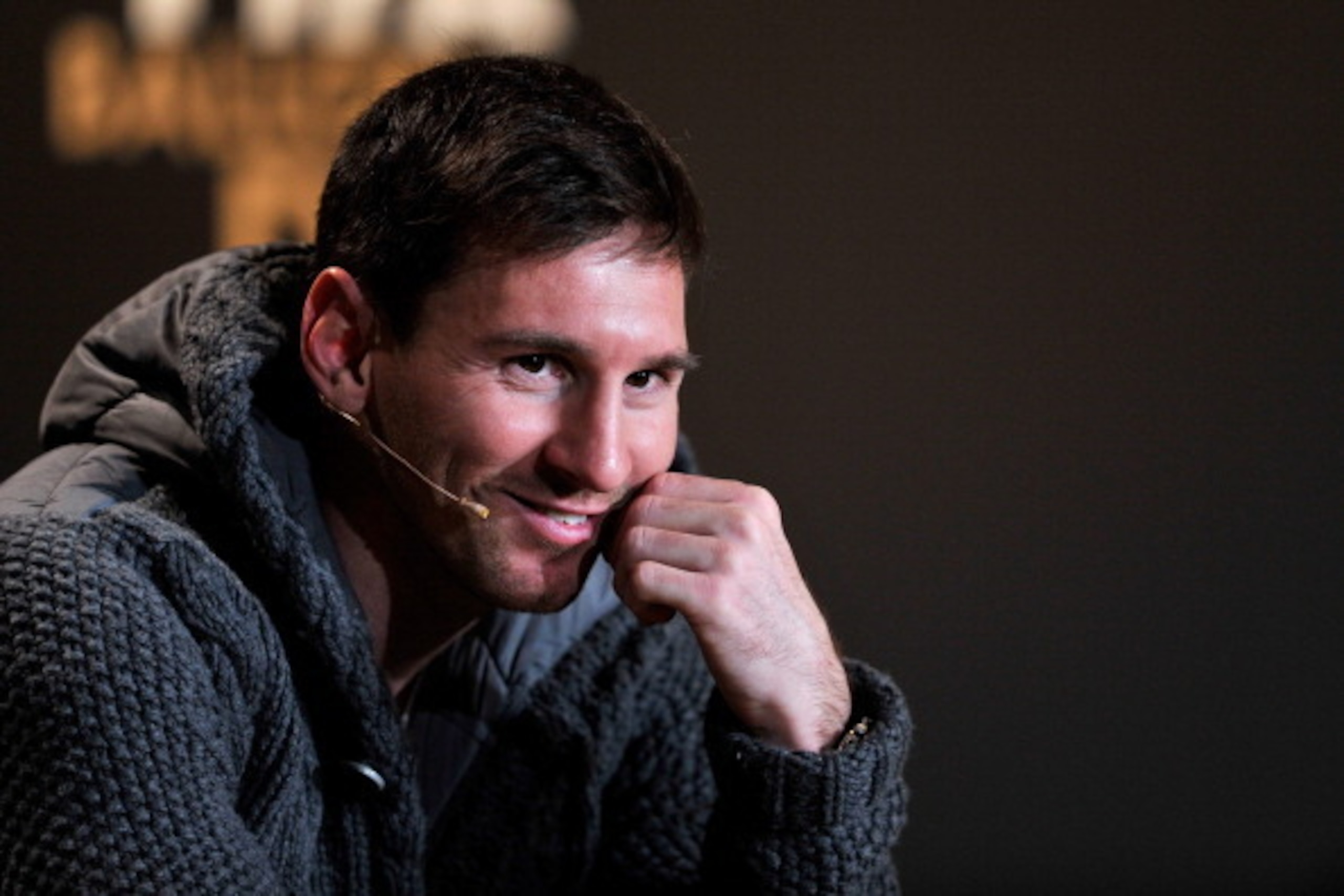 ZURICH, SWITZERLAND - JANUARY 07:  Lionel Messi of Argentina attends the press conference with nominees for World Player of the Year and World Coach of the Year for Men's Football prior to the FIFA Ballon d'Or Gala 2013 at Congress House on January 7, 201