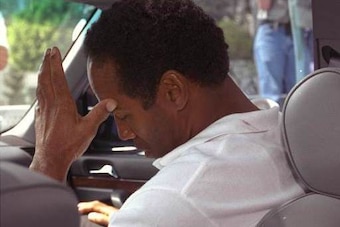 Simpson in his Bronco.