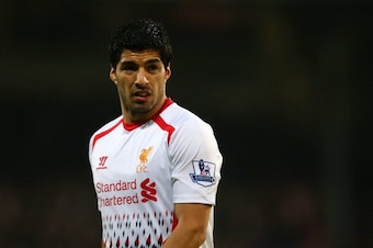 LONDON, ENGLAND - MAY 05:  Luis Suarez of Liverpool looks on during the Barclays Premier League match between Crystal Palace and Liverpool at Selhurst Park on May 5, 2014 in London, England.  (Photo by Clive Rose/Getty Images)
