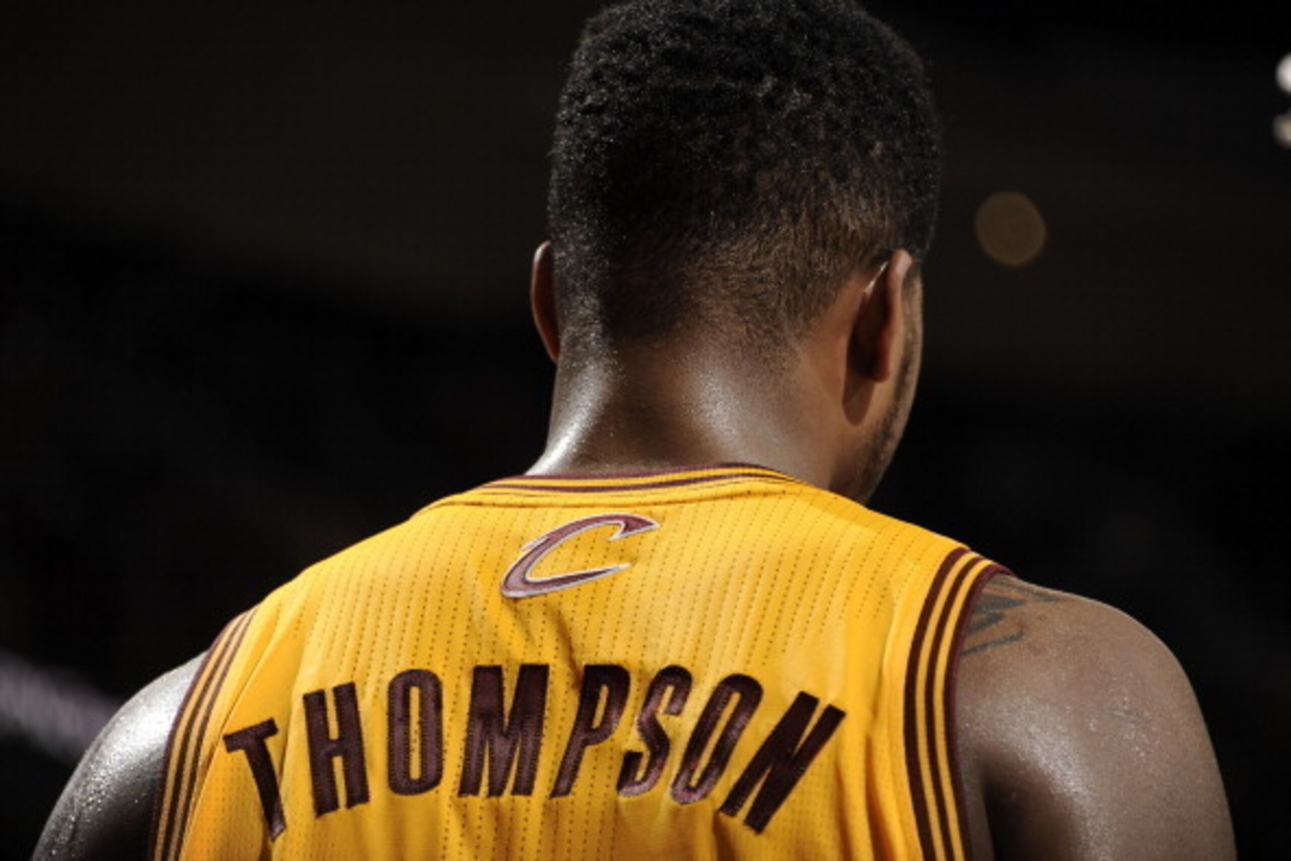 CLEVELAND, OH - APRIL 12: Tristan Thompson #13 of the Cleveland Cavaliers looks on during the game against the Boston Celtics at The Quicken Loans Arena on April 12, 2014 in Cleveland, Ohio. NOTE TO USER: User expressly acknowledges and agrees that, by do CLEVELAND, OH - APRIL 12: Tristan Thompson #13 of the Cleveland Cavaliers looks on during the game against the Boston Celtics at The Quicken Loans Arena on April 12, 2014 in Cleveland, Ohio. NOTE TO USER: User expressly acknowledges and agrees that, by do