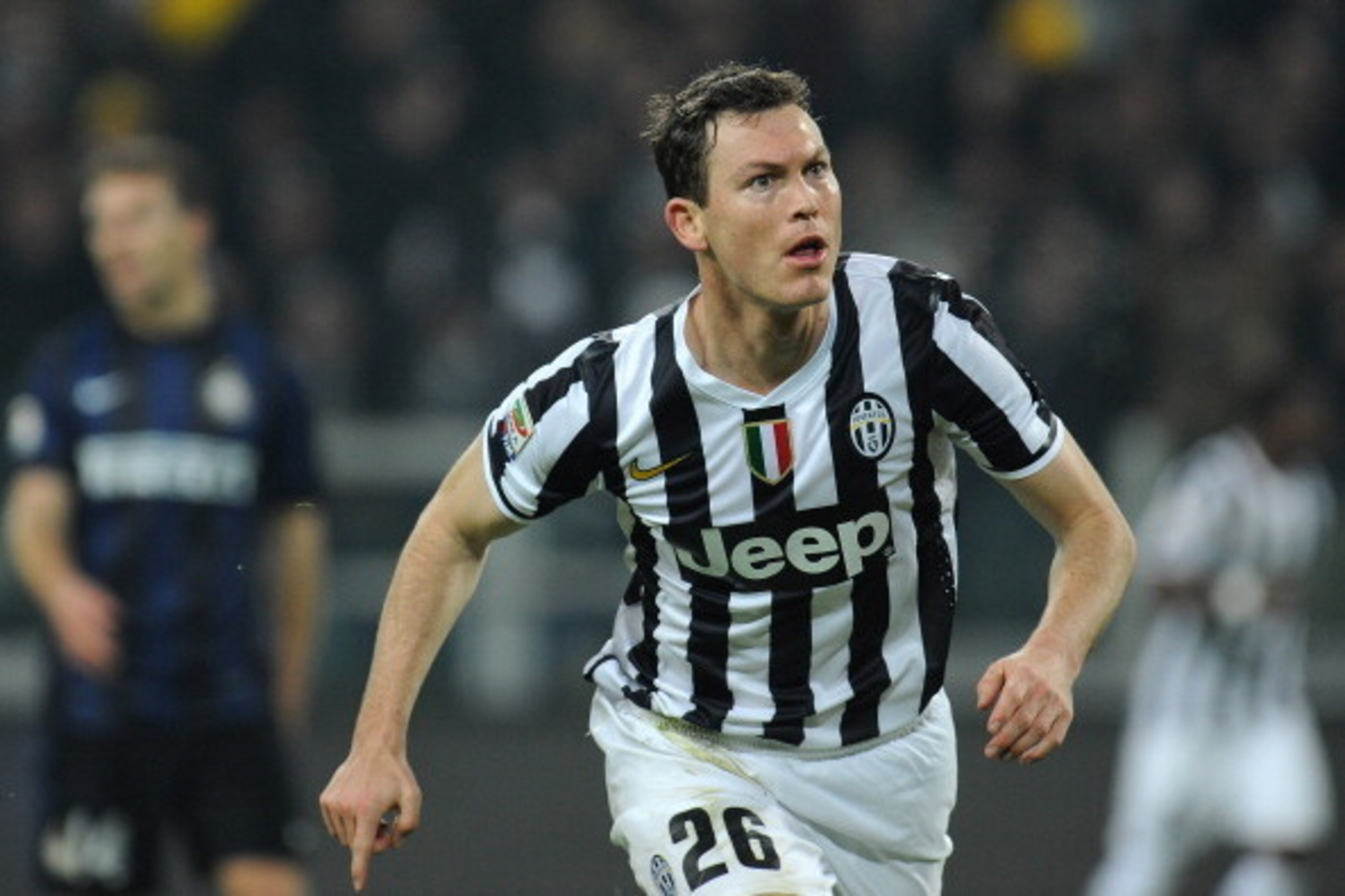 TURIN, ITALY - FEBRUARY 02:  Stephan Lichtsteiner of Juventus celebrates after scoring the opening goal during the Serie A match between Juventus and FC Internazionale Milano at Juventus Arena on February 2, 2014 in Turin, Italy.  (Photo by Valerio Pennic