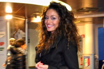 ROME, ITALY - NOVEMBER 15:  Raffaella Fico during the International friendly match between Italy and Uruguay at Olimpico Stadium on November 15, 2011 in Rome, Italy.  (Photo by Claudio Villa/Getty Images)