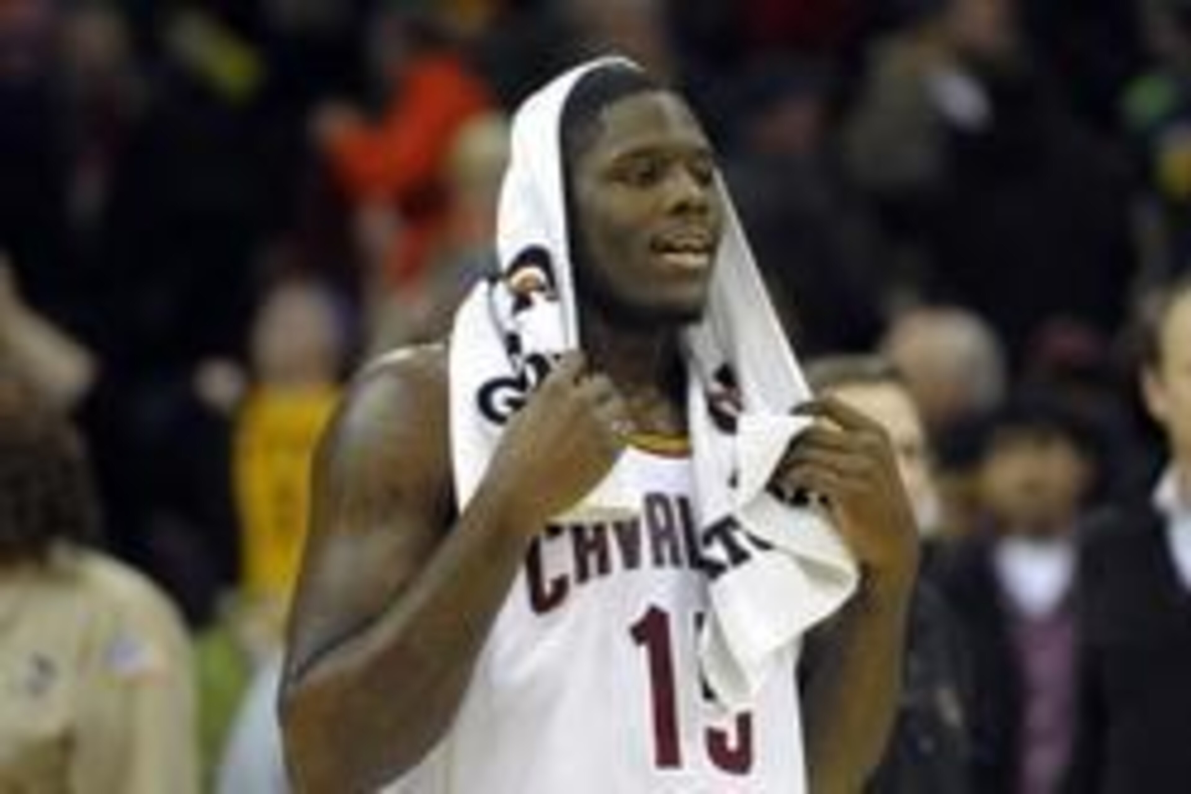 Feb 11, 2014; Cleveland, OH, USA; Cleveland Cavaliers small forward Anthony Bennett (15) smiles after a 109-99 win over the Sacramento Kings at Quicken Loans Arena. Mandatory Credit: David Richard-USA TODAY Sports Feb 11, 2014; Cleveland, OH, USA; Cleveland Cavaliers small forward Anthony Bennett (15) smiles after a 109-99 win over the Sacramento Kings at Quicken Loans Arena. Mandatory Credit: David Richard-USA TODAY Sports