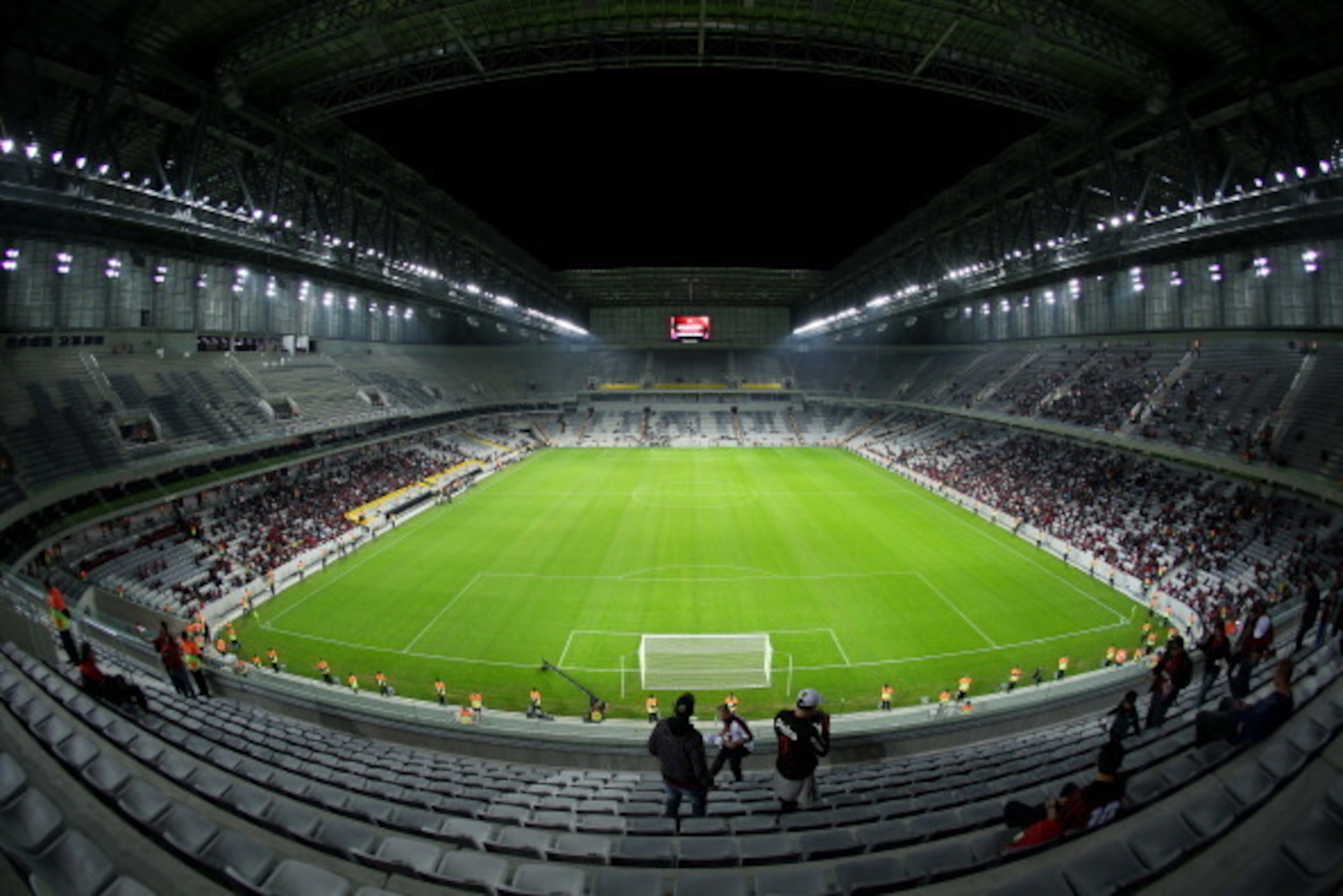 CURITIBA, BRAZIL - May 14: General view of Atletico-PR during the Friendly match between Atletico-PR and Corinthians for the Test Event FIFA at Arena da Baixada stadium on May 14, 2014 in Curitiba, Brazil. (Photo by Stringer/Getty Images)