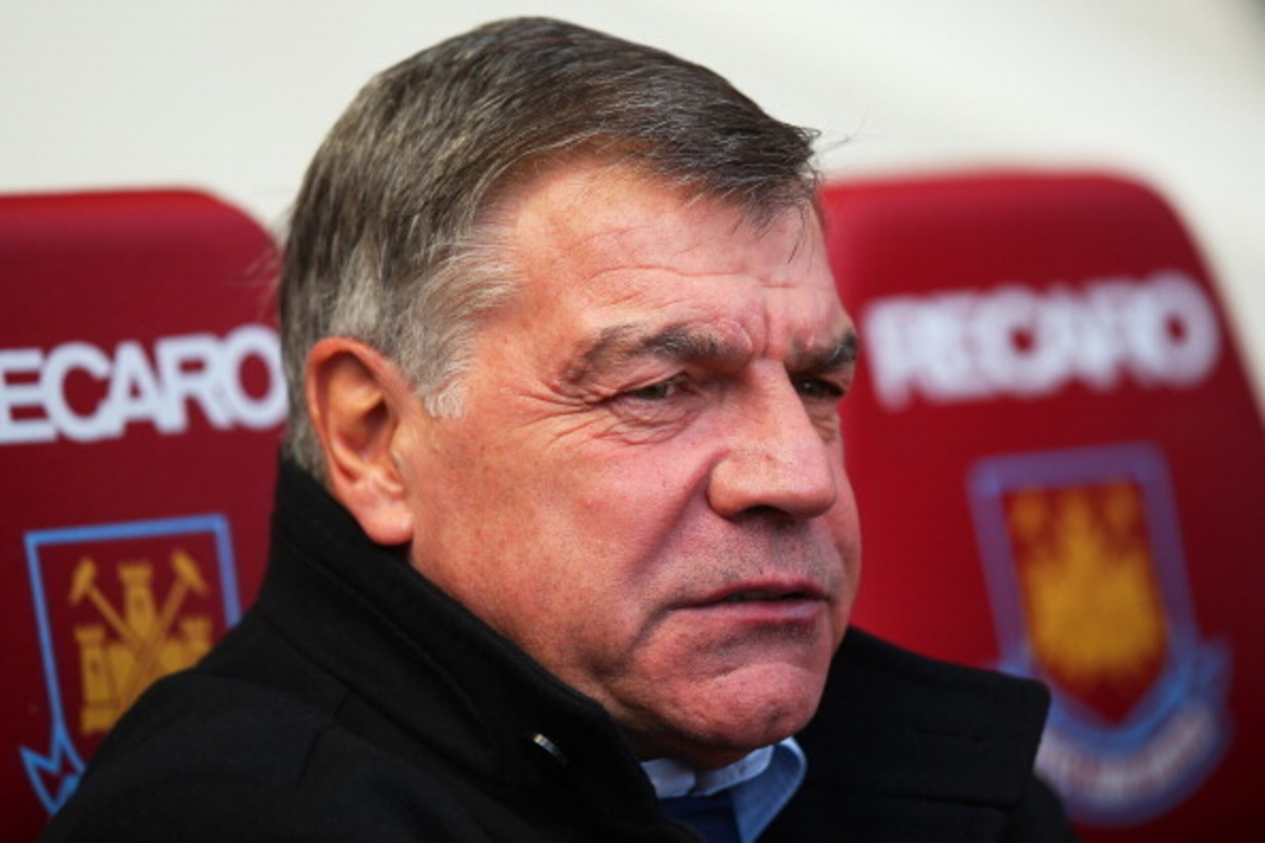 LONDON, ENGLAND - MAY 03:  Sam Allardyce the West Ham manager looks on during the Barclays Premier League match between West Ham United and Tottenham Hotspur at Boleyn Ground on May 3, 2014 in London, England.  (Photo by Bryn Lennon/Getty Images)