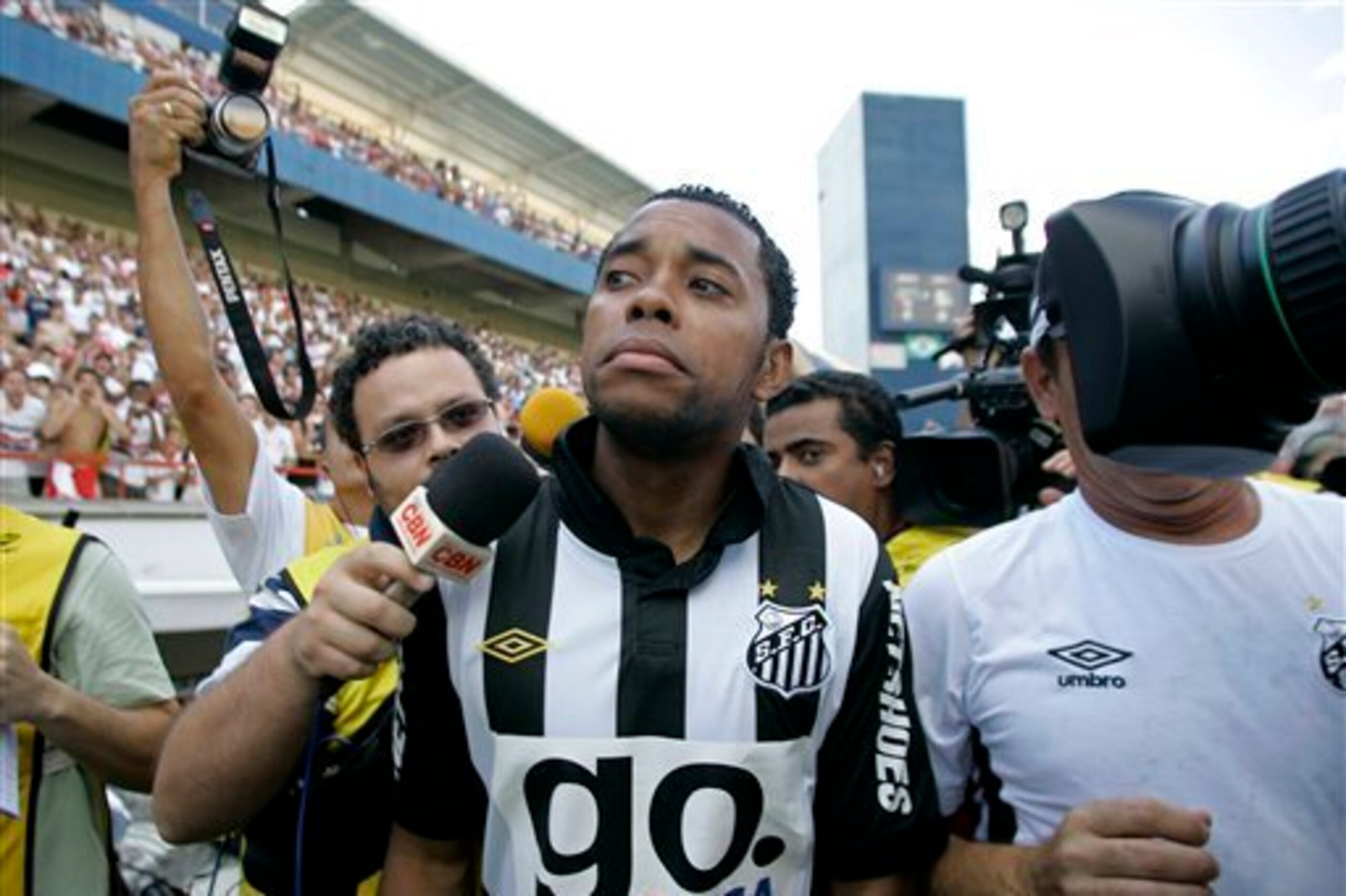 Robinho was reborn as Santos during a 2010 loan spell.