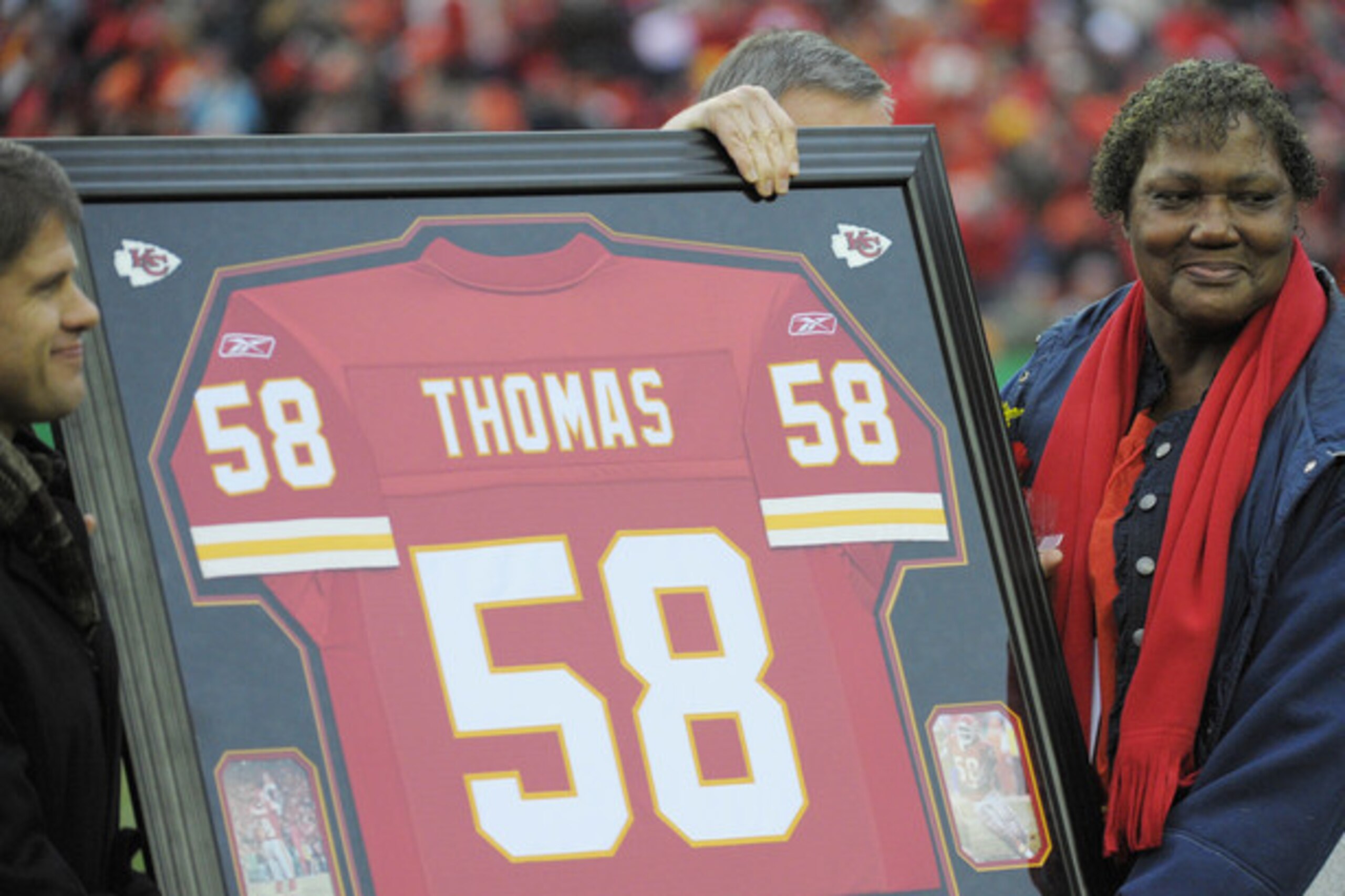 Derrick Thomas already had his NFL number retired and was in the Pro Football Hall of Fame in 2009.