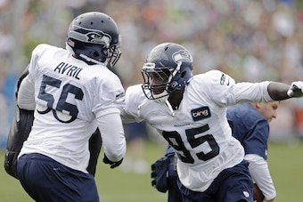 Mayowa could back up Cliff Avril or start opposite him.