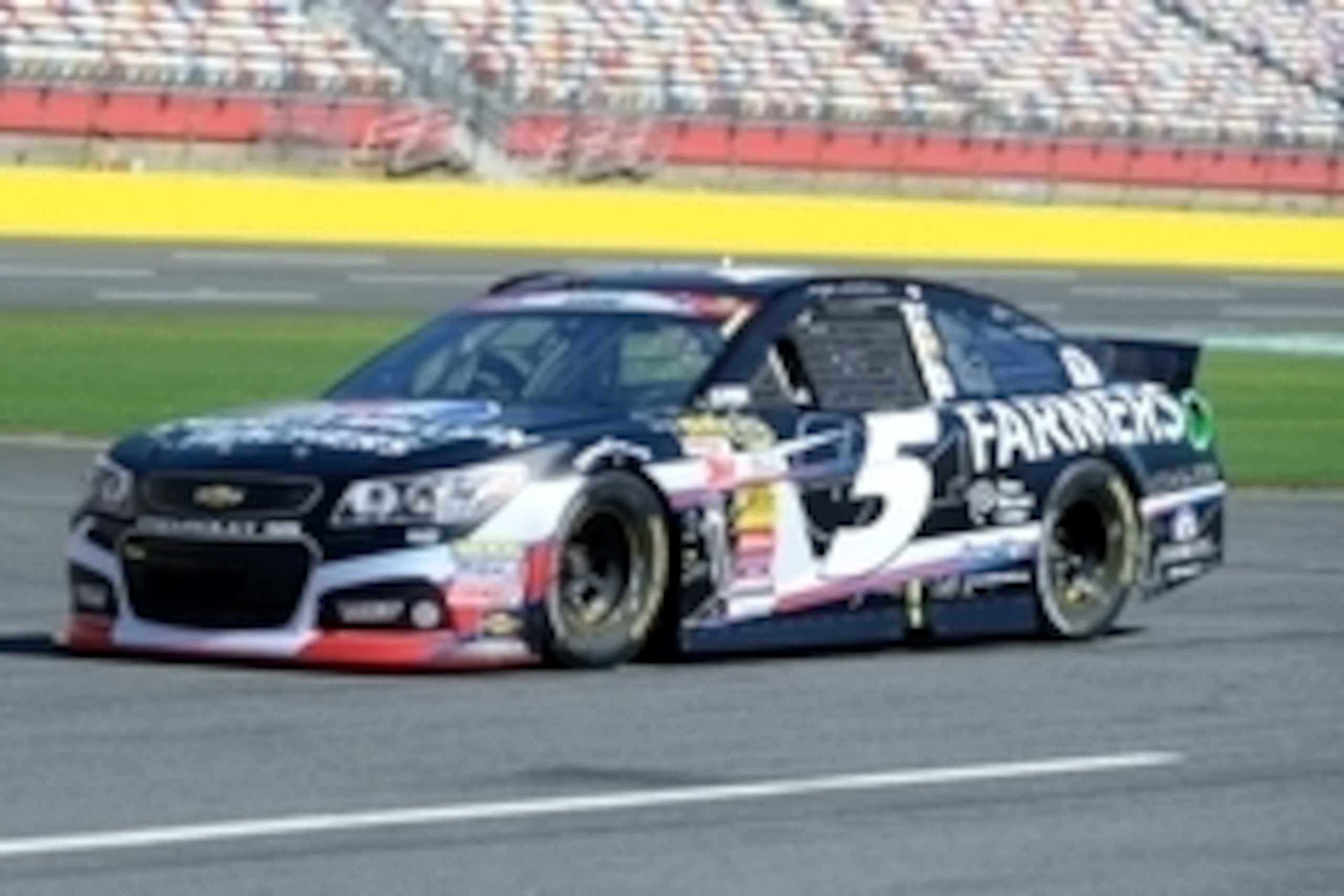 May 24, 2014; Concord, NC, USA; NASCAR Sprint Cup Series driver Kasey Kahne (5) during practice for the Coca-Cola 600 at Charlotte Motor Speedway. Mandatory Credit: Randy Sartin-USA TODAY Sports