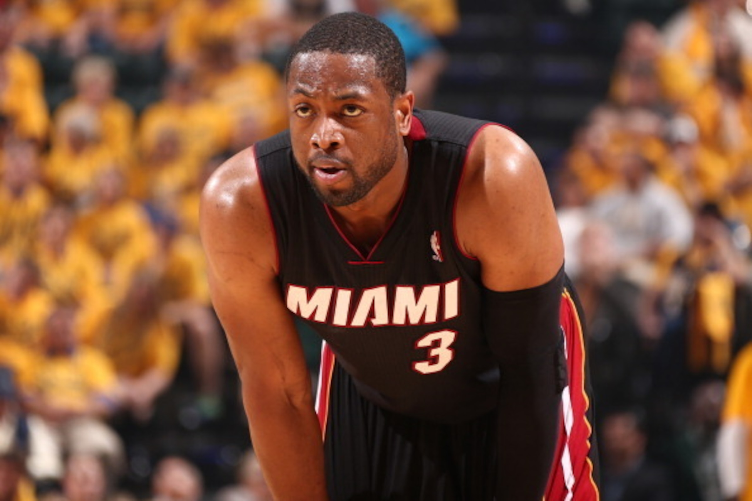 INDIANAPOLIS, IND - MAY 20: Dwyane Wade #3 of the Miami Heat during the game against the Indiana Pacers in Game Two of the Eastern Conference Finals during the 2014 NBA Playoffs at Bankers Life Fieldhouse on May 20, 2014 in Indianapolis, Indiana. NOTE TO 