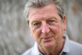 VALE DO LOBO, ALGARVE, PORTUGAL - MAY 21:  England manager Roy Hodgson poses for a portrait after a press conference at the England pre-World Cup Training Camp at the Vale Do Lobo Resort on May 21, 2014 in Vale Do Lobo, Algarve, Portugal.  (Photo by Richa
