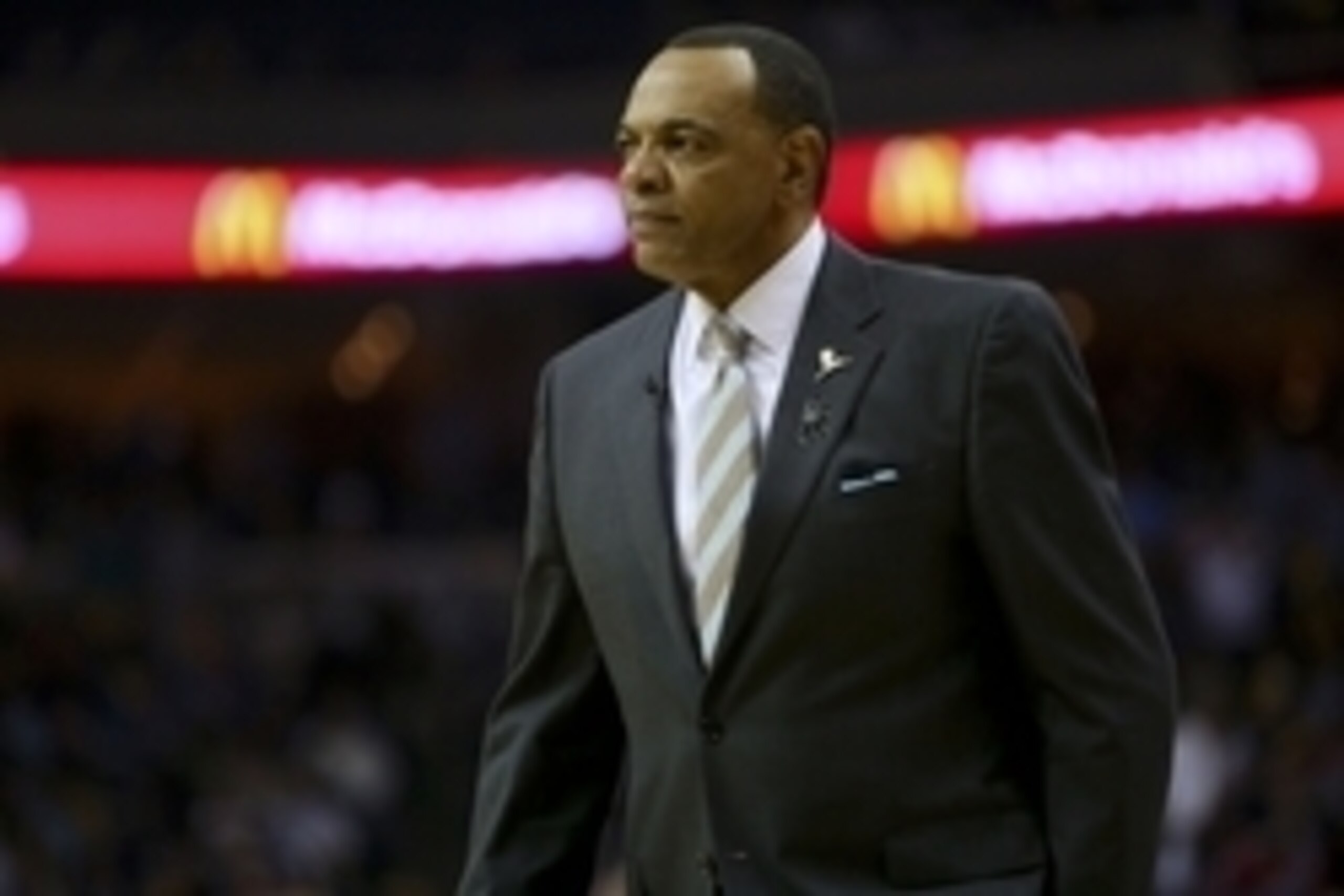 May 3, 2013; Memphis, TN, USA; Memphis Grizzlies head coach Lionel Hollins in game six of the first round of the 2013 NBA Playoffs against the Los Angeles Clippers  at FedEx Forum. Mandatory Credit: Spruce Derden-USA TODAY Sports