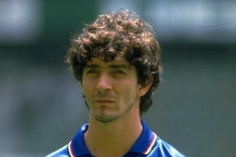 Jun 1985:  Portrait of Paolo Rossi the Italian Centre Forward during a Summer tour of Mexico.  \ Mandatory Credit: David  Cannon/Allsport