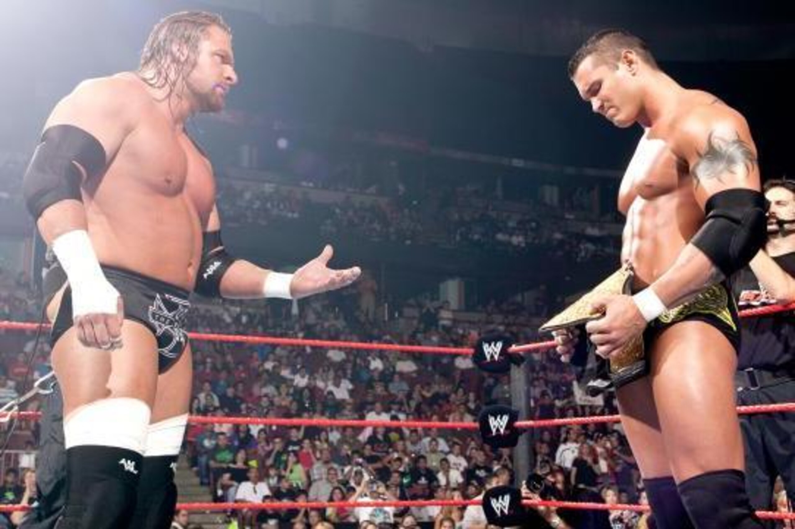 Triple H and World champion Randy Orton