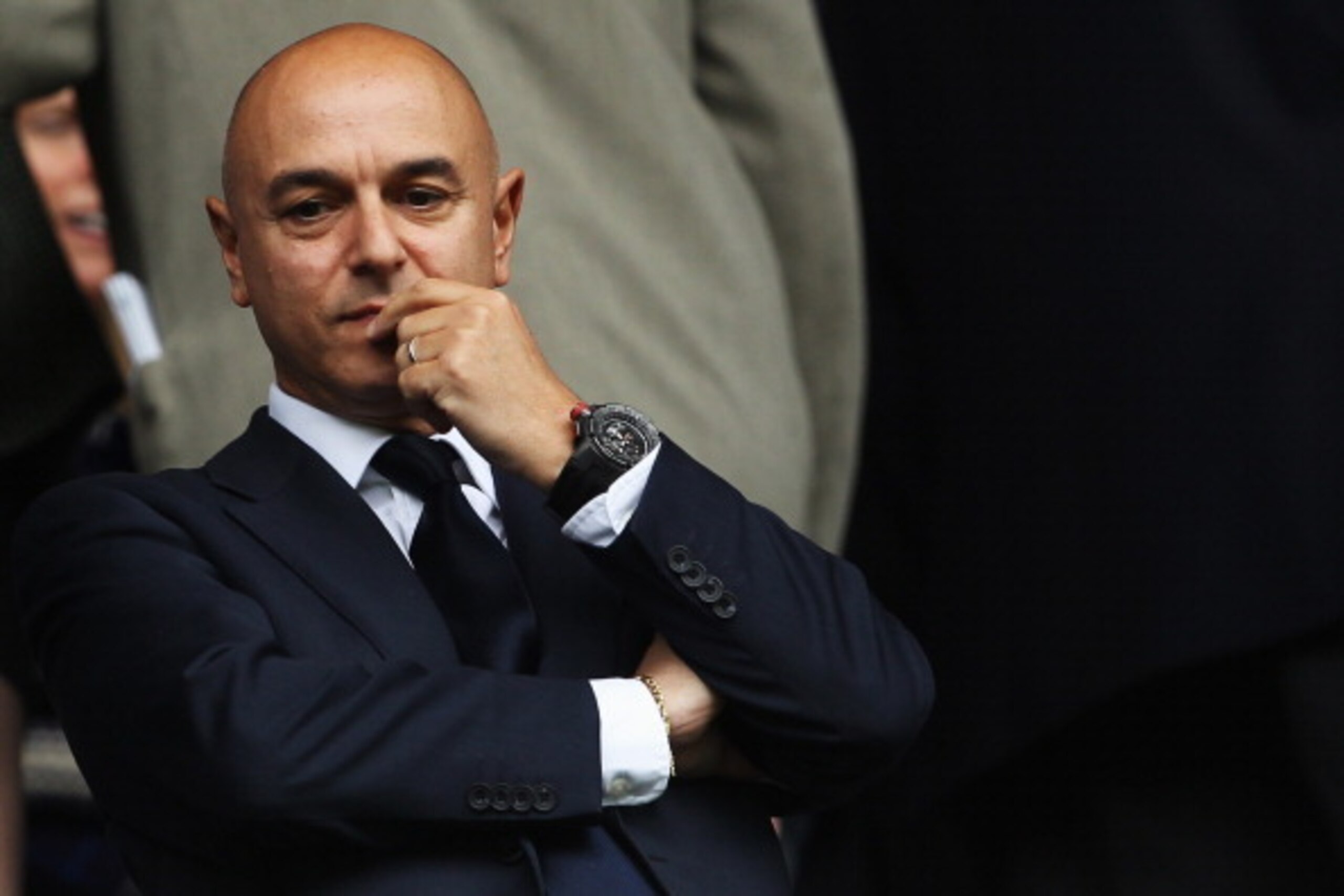 LONDON, ENGLAND - MAY 11:  Tottenham Hotspur Chairman Daniel Levy looks on before the Barclays Premier League match between Tottenham Hotspur and Aston Villa at White Hart Lane on May 11, 2014 in London, England.  (Photo by Clive Rose/Getty Images)