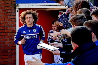 LONDON, ENGLAND - MARCH 29:  David Luiz of Chelsea during the Barclays Premier League match between Crystal Palace and Chelsea at Selhurst Park on March 29, 2014 in London, England.  (Photo by Scott Heavey/Getty Images)