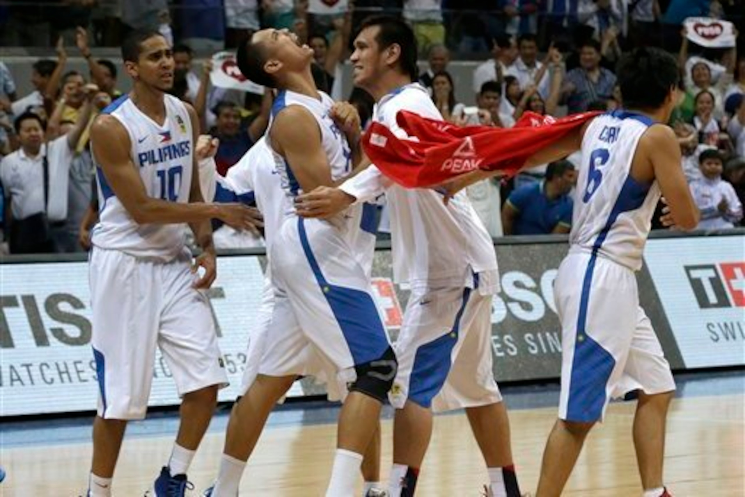 The Philippines national team in the 2013 FIBA Asia Championship.
