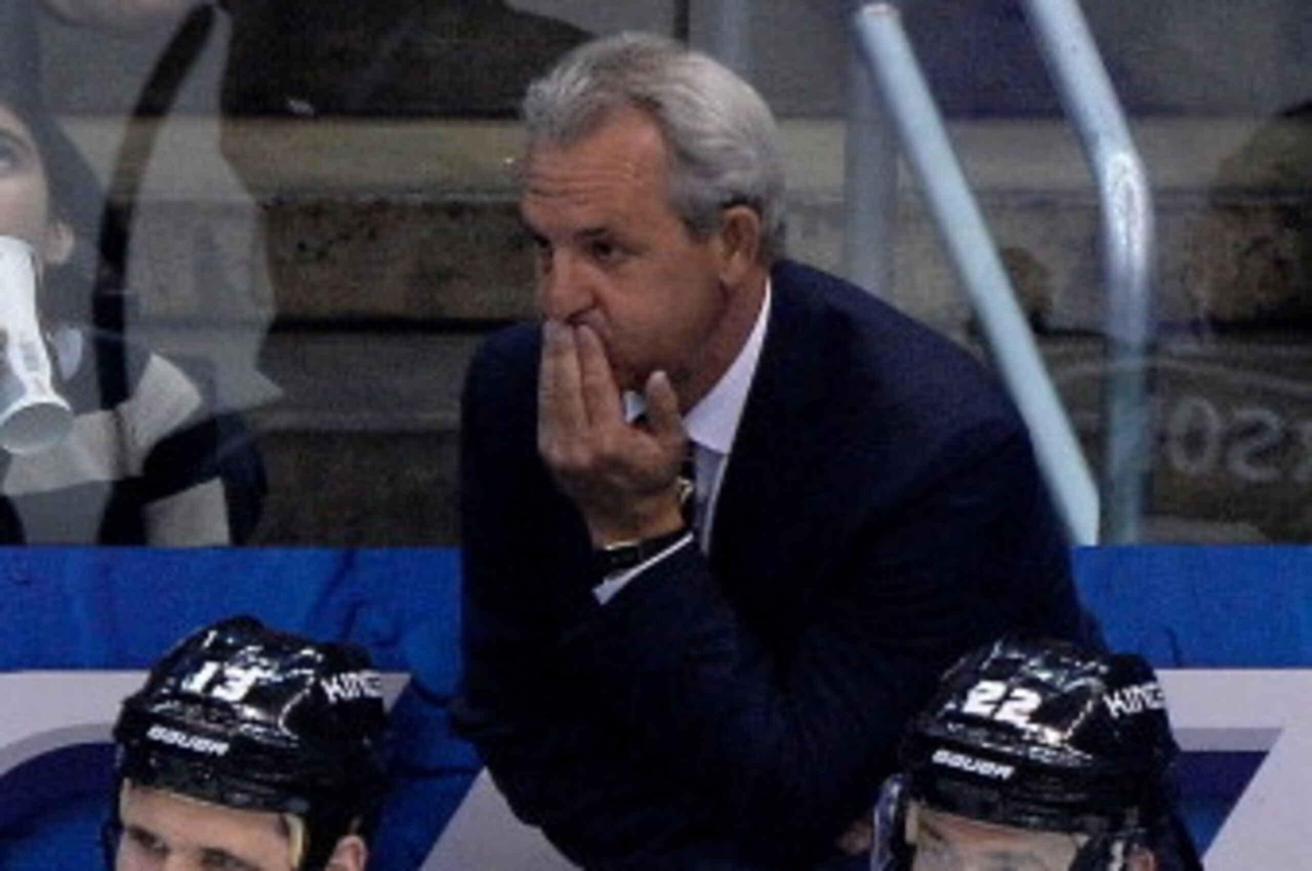 LOS ANGELES, CA - MAY 26: Head coach Darryl Sutter of the Los Angeles Kings looks on in the first period while taking on the Chicago Blackhawks in Game Four of the Western Conference Final during the 2014 Stanley Cup Playoffs at Staples Center on May 26, LOS ANGELES, CA - MAY 26: Head coach Darryl Sutter of the Los Angeles Kings looks on in the first period while taking on the Chicago Blackhawks in Game Four of the Western Conference Final during the 2014 Stanley Cup Playoffs at Staples Center on May 26,