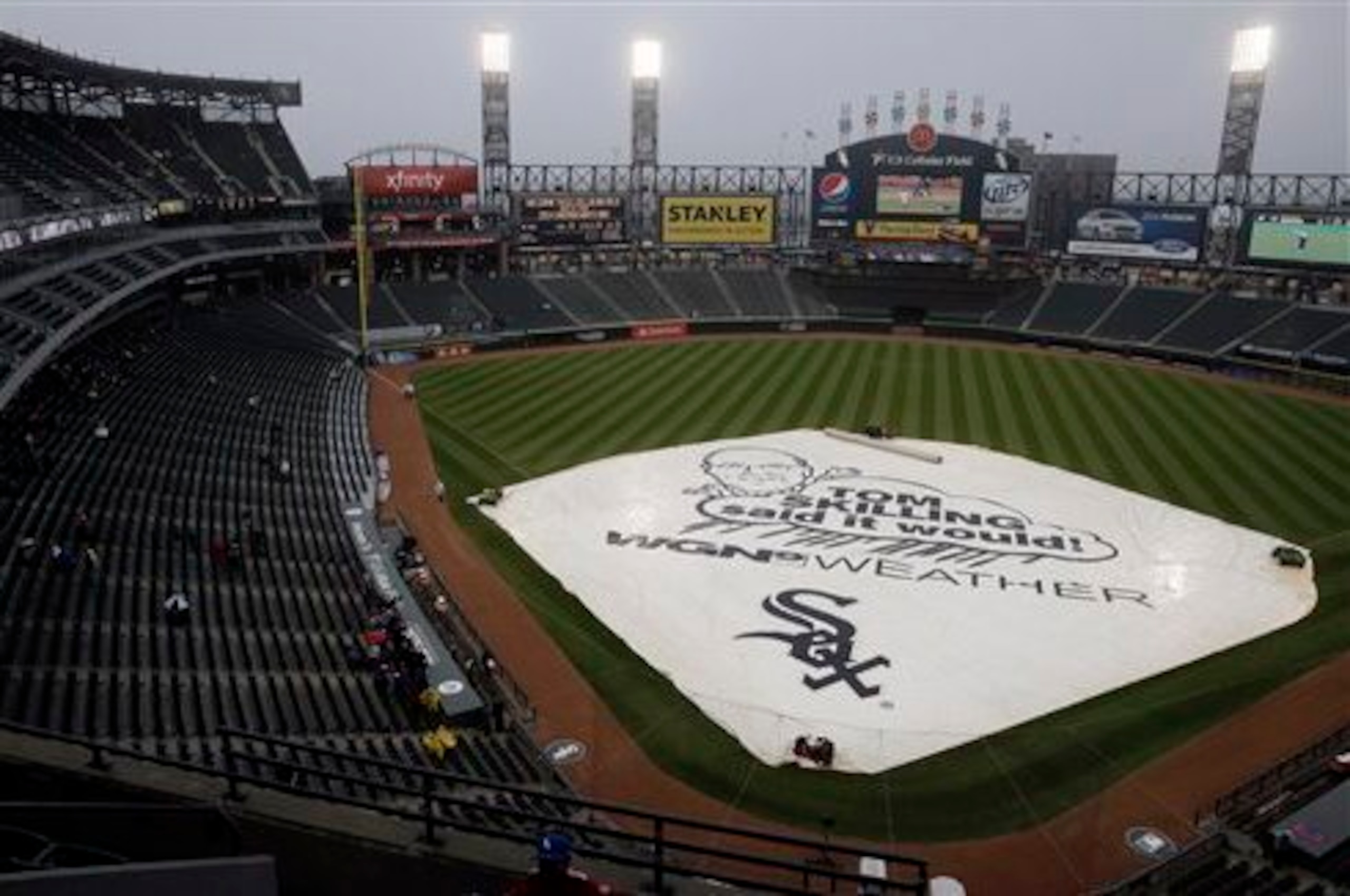 The weather certainly hasn't been helping things at U.S. Cellular Field.