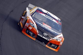 CHARLOTTE, NC - MAY 25: Matt Kenseth, driver of the #20 Home Depot Husky Toyota, races during the NASCAR Sprint Cup Series Coca-Cola 600 at Charlotte Motor Speedway on May 25, 2014 in Charlotte, North Carolina.  (Photo by Matt Sullivan/Getty Images)