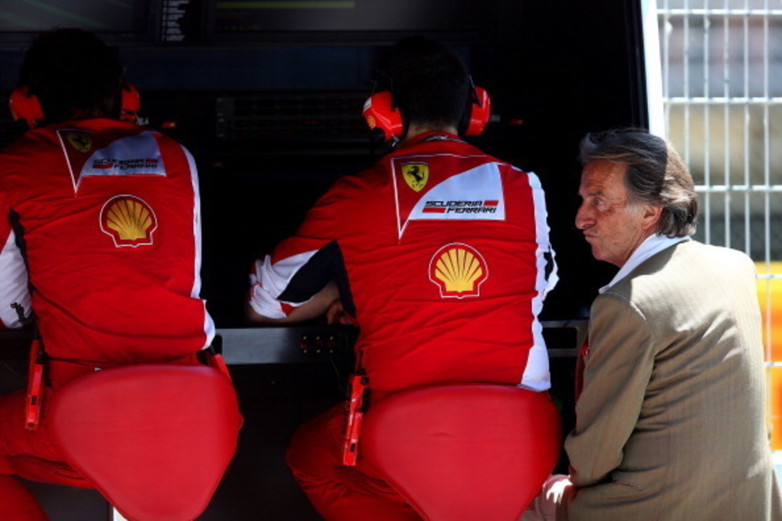 MONTMELO, SPAIN - MAY 09:  ferrari Chairman Luca Cordero di Montezemolo looks on in the pit lane during practice ahead of the Spanish F1 Grand Prix at Circuit de Catalunya on May 9, 2014 in Montmelo, Spain.  (Photo by Paul Gilham/Getty Images)
