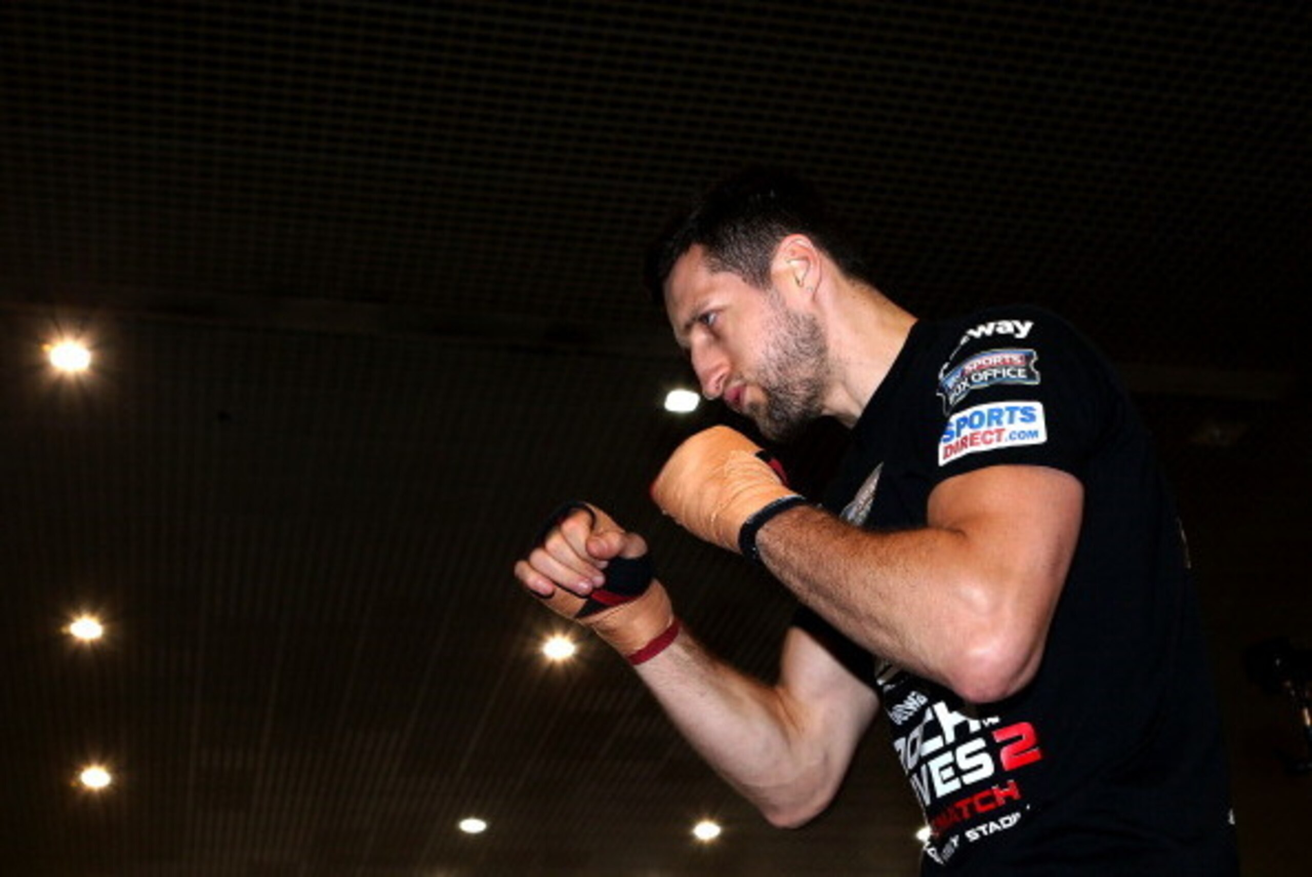 NOTTINGHAM, ENGLAND - MAY 26:  IBF and WBA super-middleweight champion Carl Froch works out at Broadmarsh Shopping Centre on May 26, 2014 in Nottingham, England.  (Photo by Jan Kruger/Getty Images)