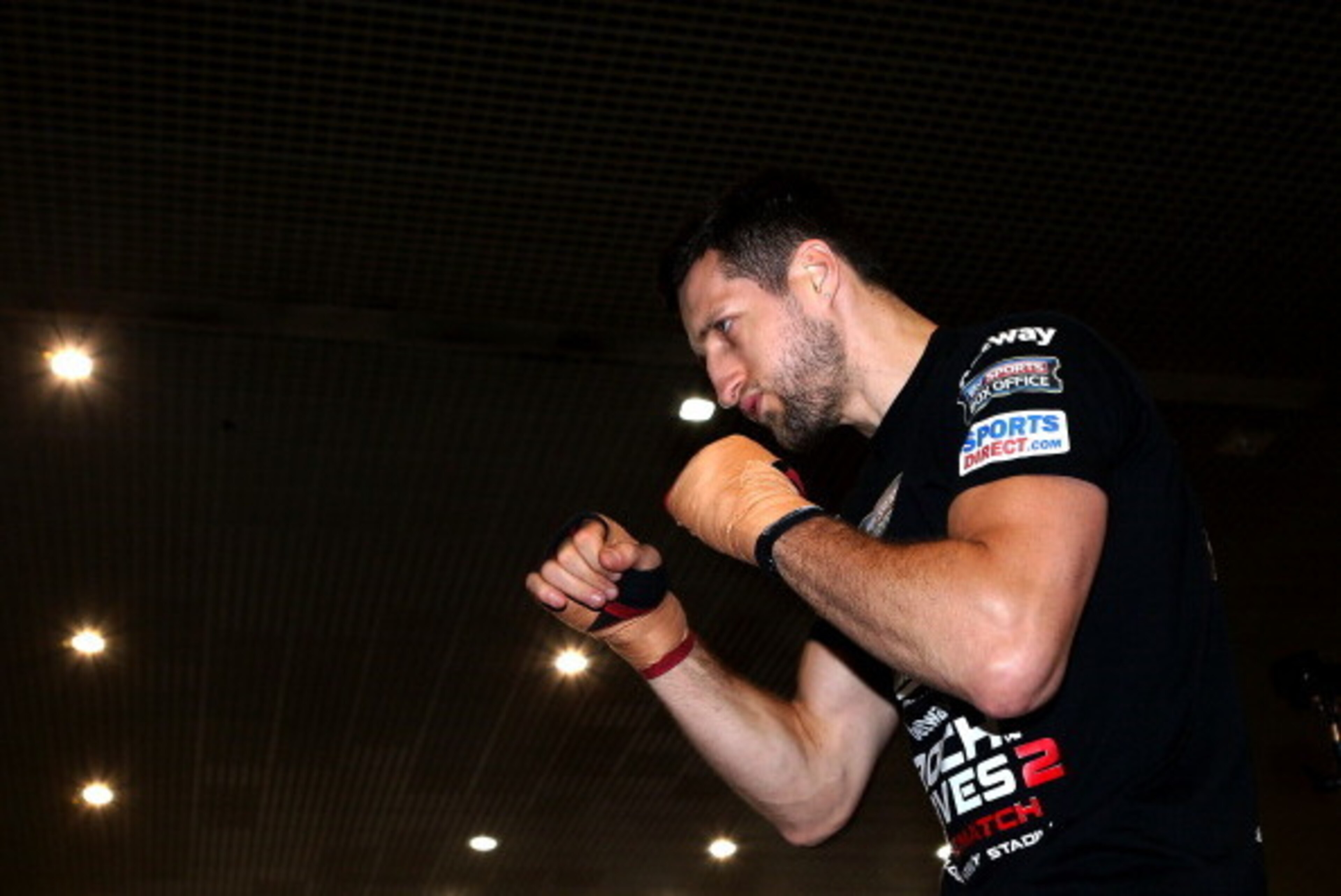 NOTTINGHAM, ENGLAND - MAY 26:  IBF and WBA super-middleweight champion Carl Froch works out at Broadmarsh Shopping Centre on May 26, 2014 in Nottingham, England.  (Photo by Jan Kruger/Getty Images)
