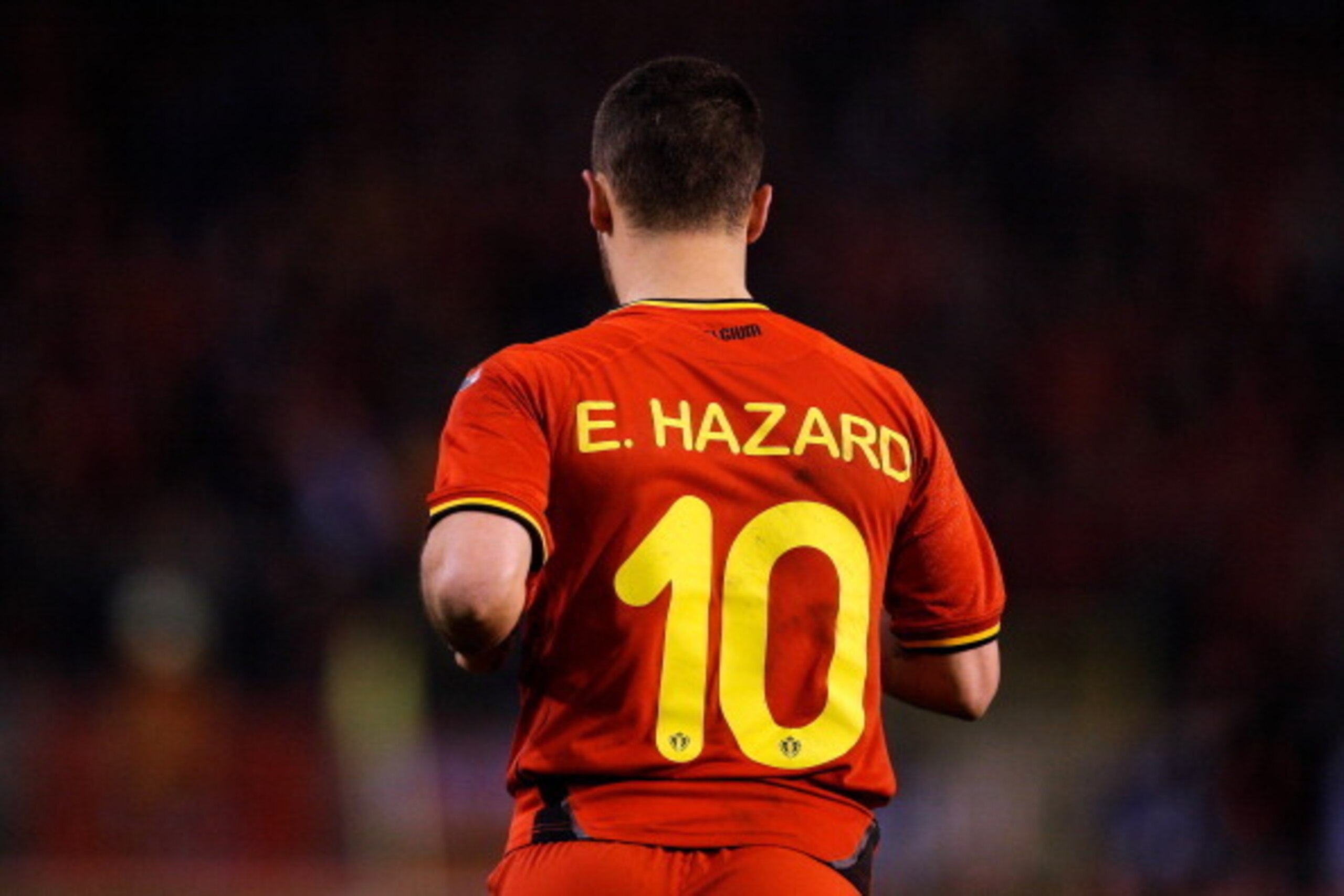 BRUSSELS, BELGIUM - MARCH 05:  Eden Hazard of Belgium looks on during the International Friendly match between Belgium and Ivory Coast at The King Baudouin Stadium on March 5, 2014 in Brussels, Belgium.  (Photo by Dean Mouhtaropoulos/Getty Images)