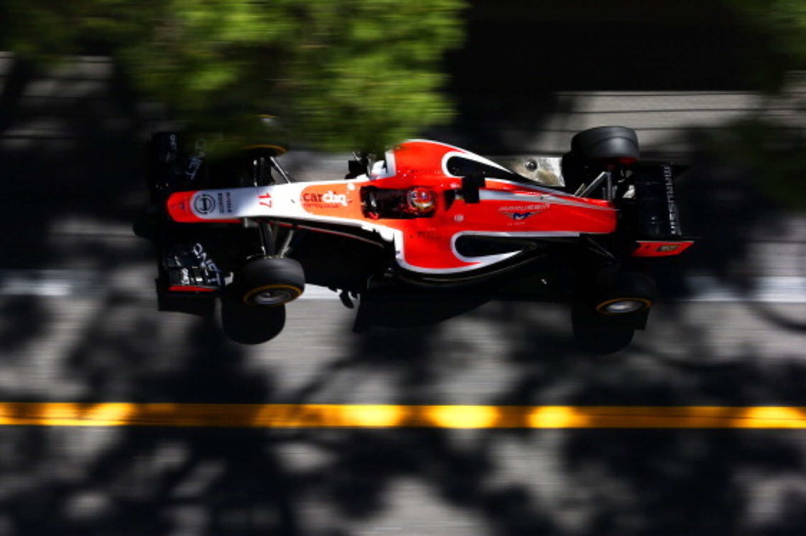 MONTE-CARLO, MONACO - MAY 24:  Jules Bianchi of France and Marussia drives during final practice ahead of the Monaco Formula One Grand Prix at Circuit de Monaco on May 24, 2014 in Monte-Carlo, Monaco.  (Photo by Mark Thompson/Getty Images)