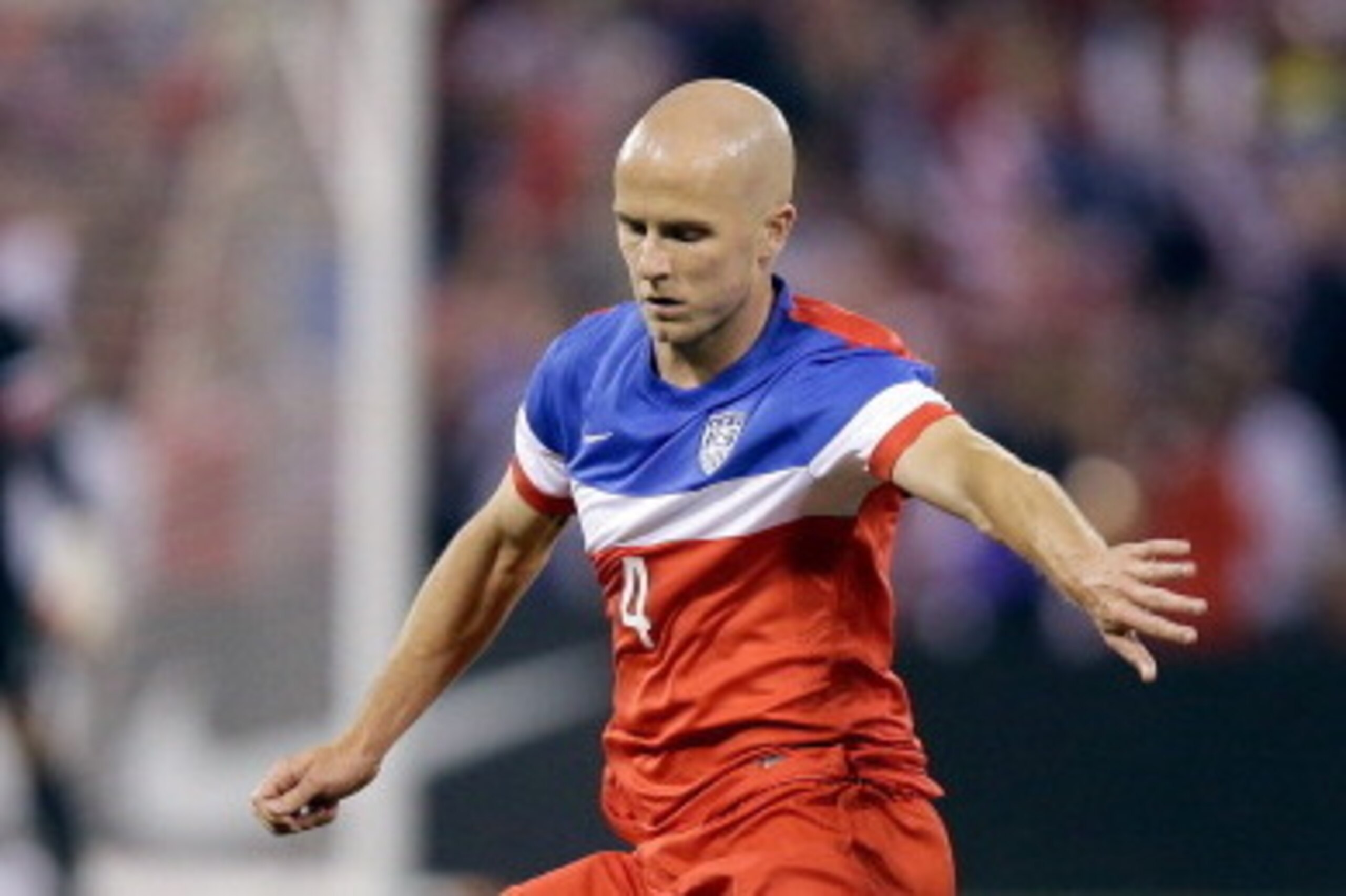 SAN FRANCISCO, CA - MAY 27:  Michael Bradley #4 of the United States in action against Azerbaijan during their match at Candlestick Park on May 27, 2014 in San Francisco, California.  (Photo by Ezra Shaw/Getty Images)
