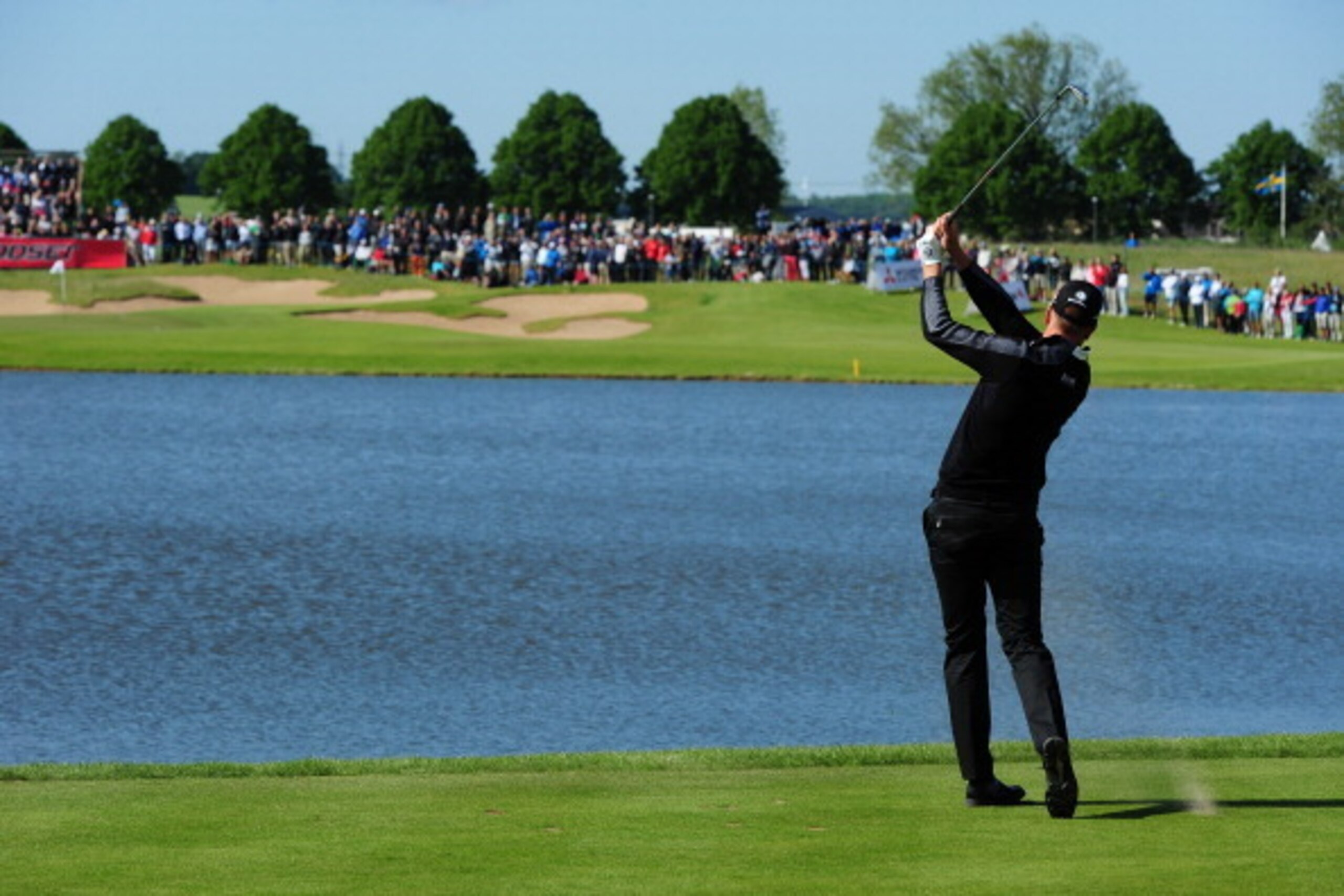 MALMO, SWEDEN - MAY 29 : World number 2 Henrik Stenson of Sweden plays his tee shot at the 17th during the Nordea Masters at the PGA Sweden National on May 29, 2014 in Malmo, Sweden. (Photo by Mark Runnacles/Getty Images)
