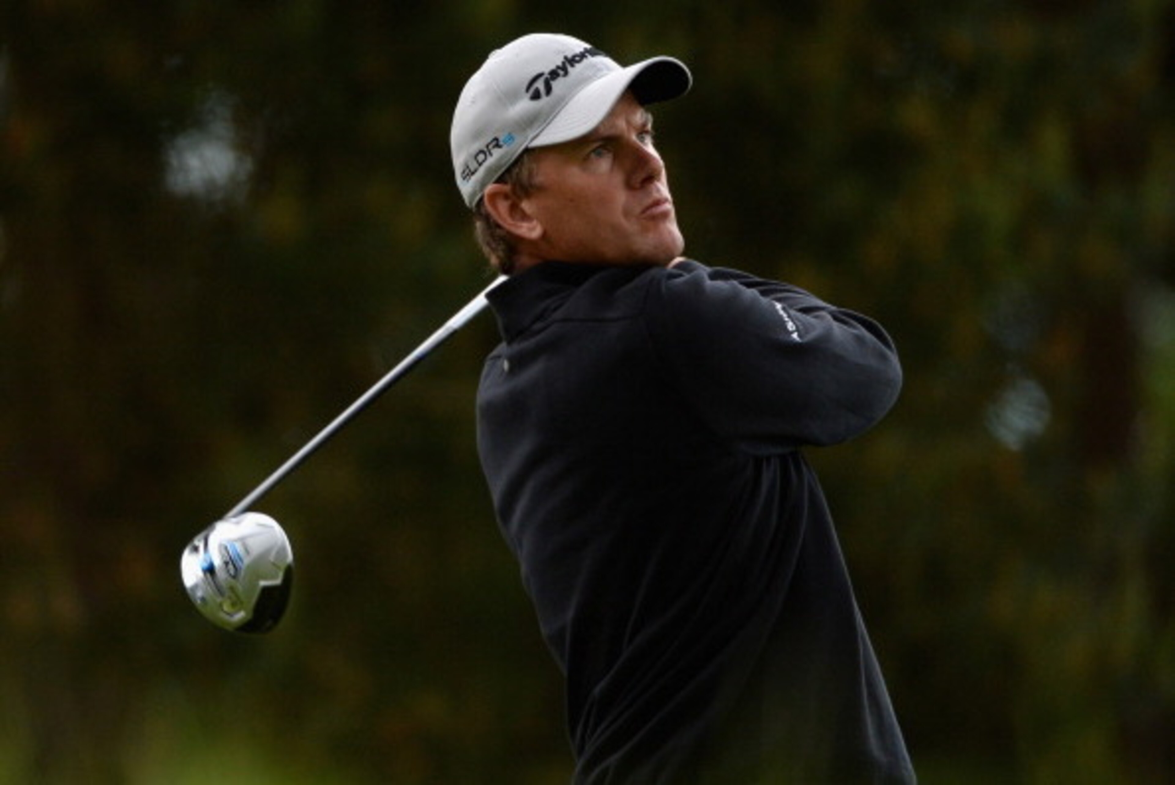 VIRGINIA WATER, ENGLAND - MAY 22:  Robert Karlsson of Sweden tees off during day one of the BMW PGA Championship at Wentworth on May 22, 2014 in Virginia Water, England.  (Photo by Ross Kinnaird/Getty Images)