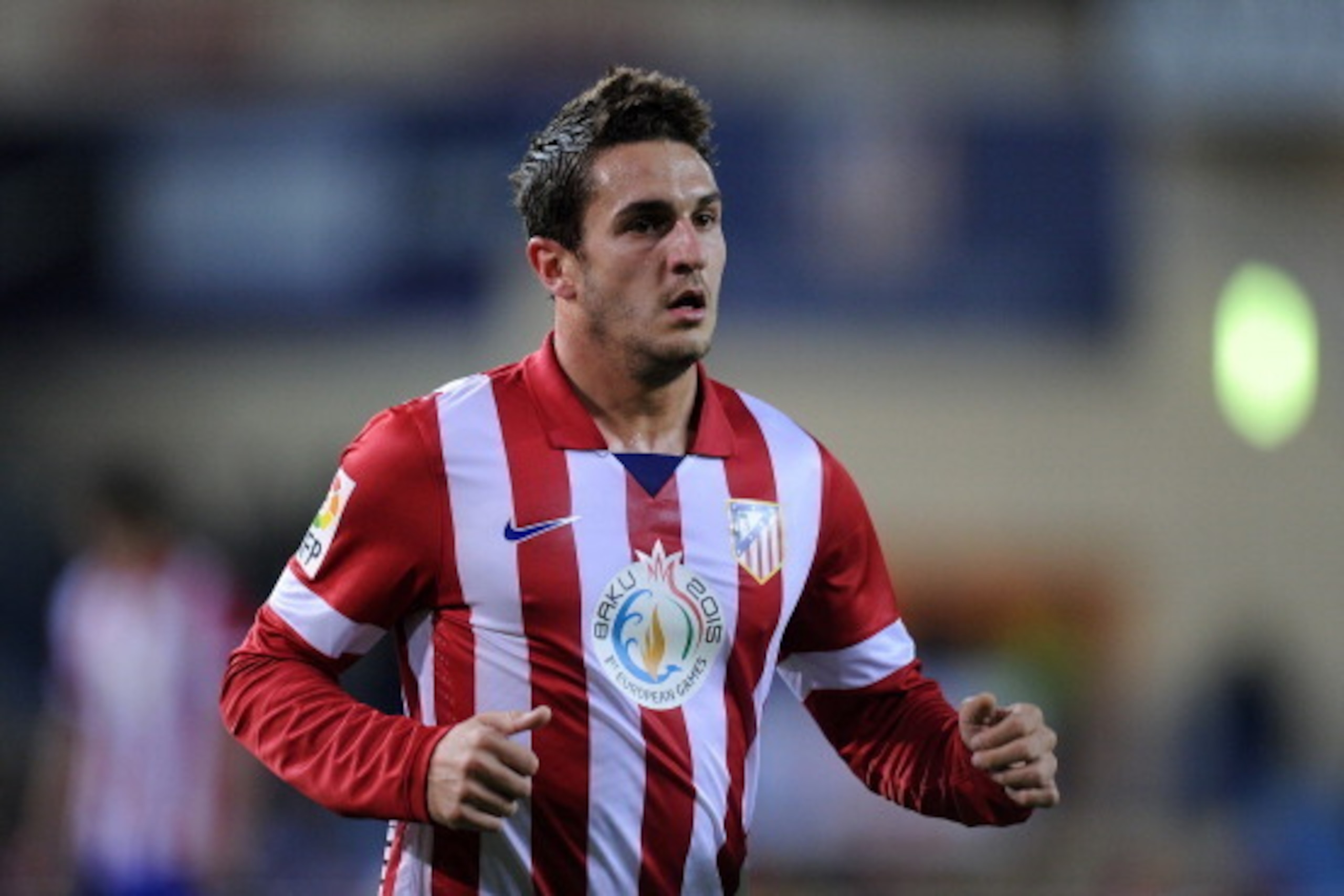 MADRID, SPAIN - DECEMBER 15:  Jorge Resurreccion alias 'Koke' of Club Atletico de Madrid looks on during the La Liga match between Club Atletico de Madrid and Valencia CF at Vicente Calderon Stadium on December 15, 2013 in Madrid, Spain.  (Photo by Denis 