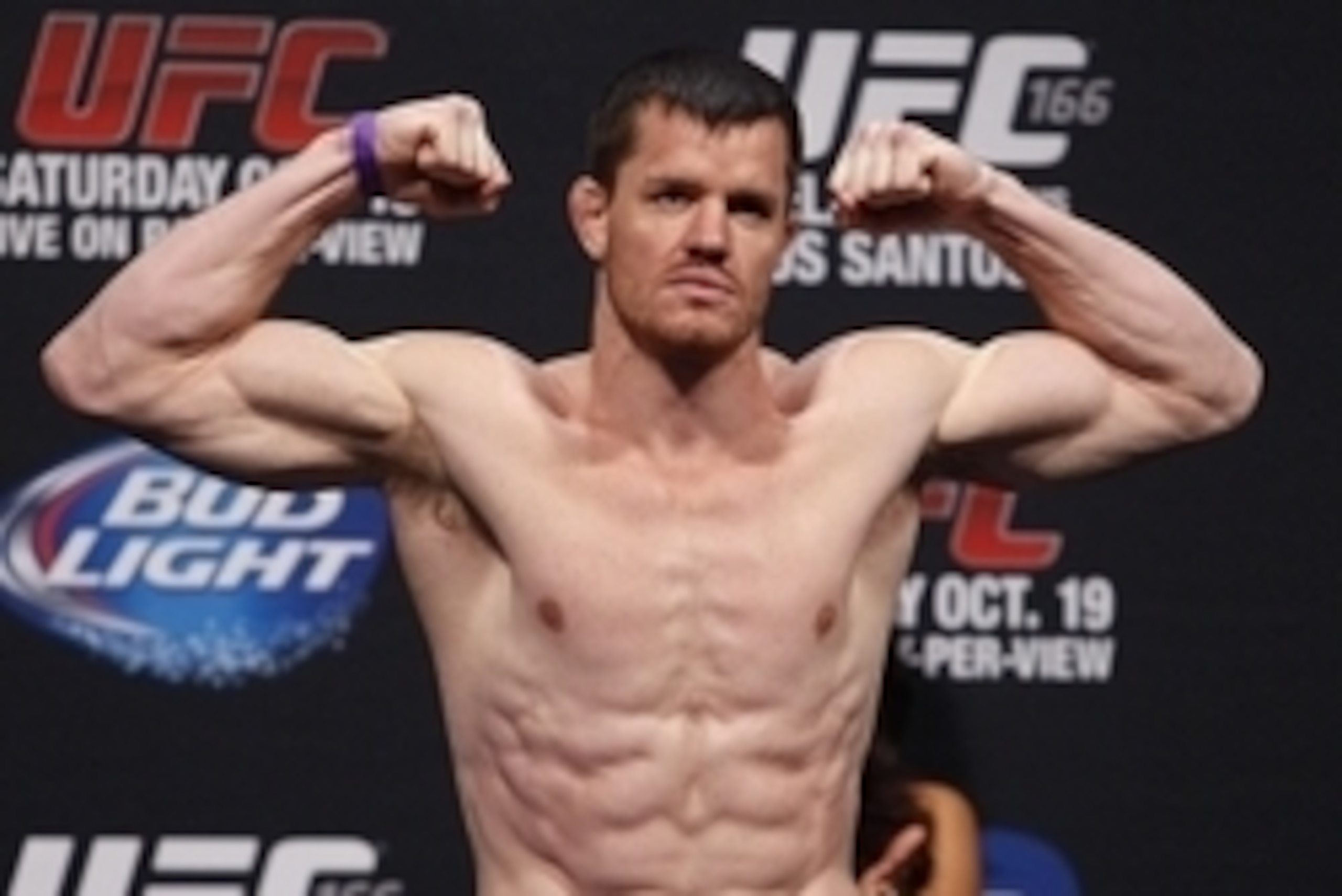 Oct 18, 2013; Houston, TX, USA; CB Dollaway during the weigh-in for UFC 166 at Toyota Center. Mandatory Credit: Andrew Richardson-USA TODAY Sports