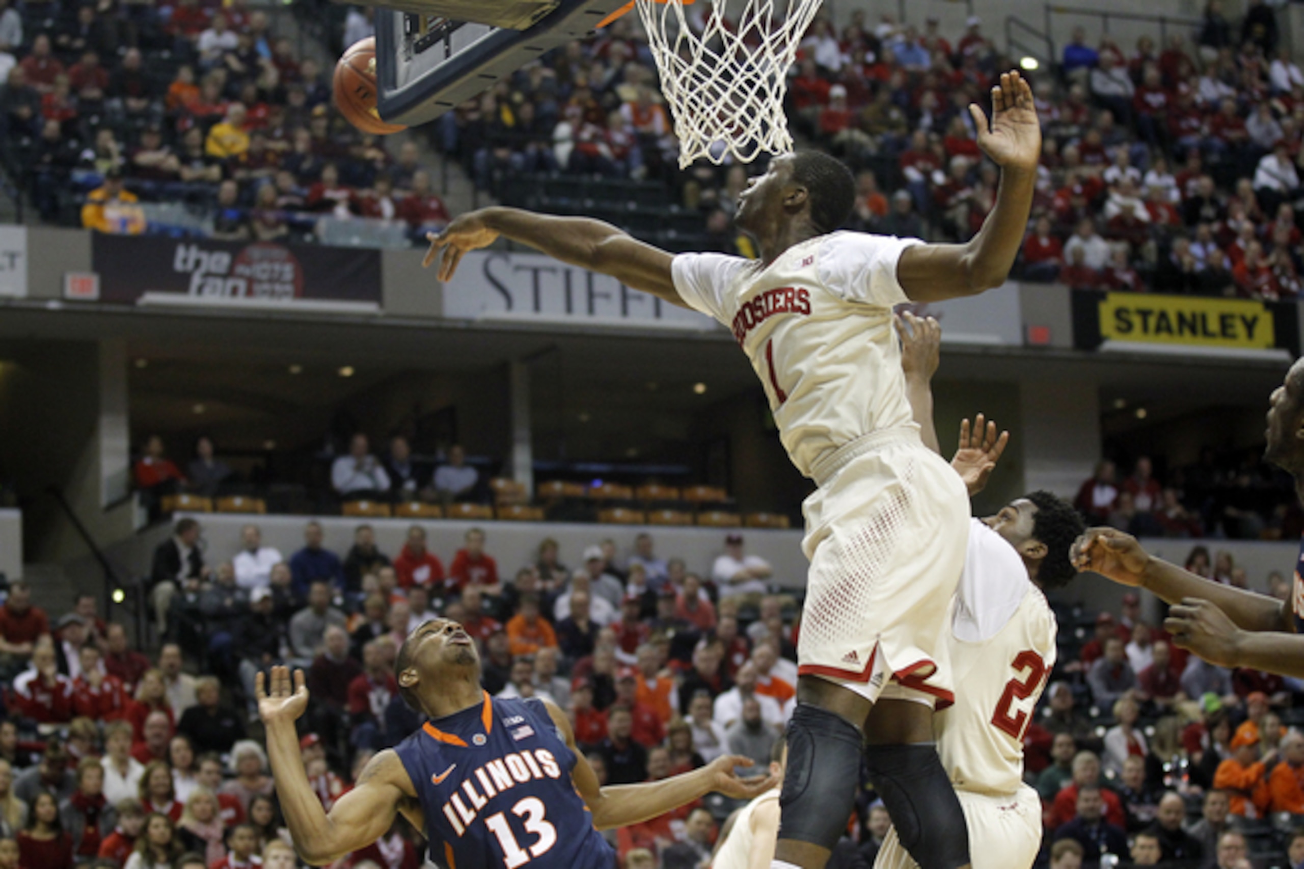 Indiana's Noah Vonleh has a 7'4" wingspan and is a tremendous rebounder. Indiana's Noah Vonleh has a 7'4" wingspan and is a tremendous rebounder.