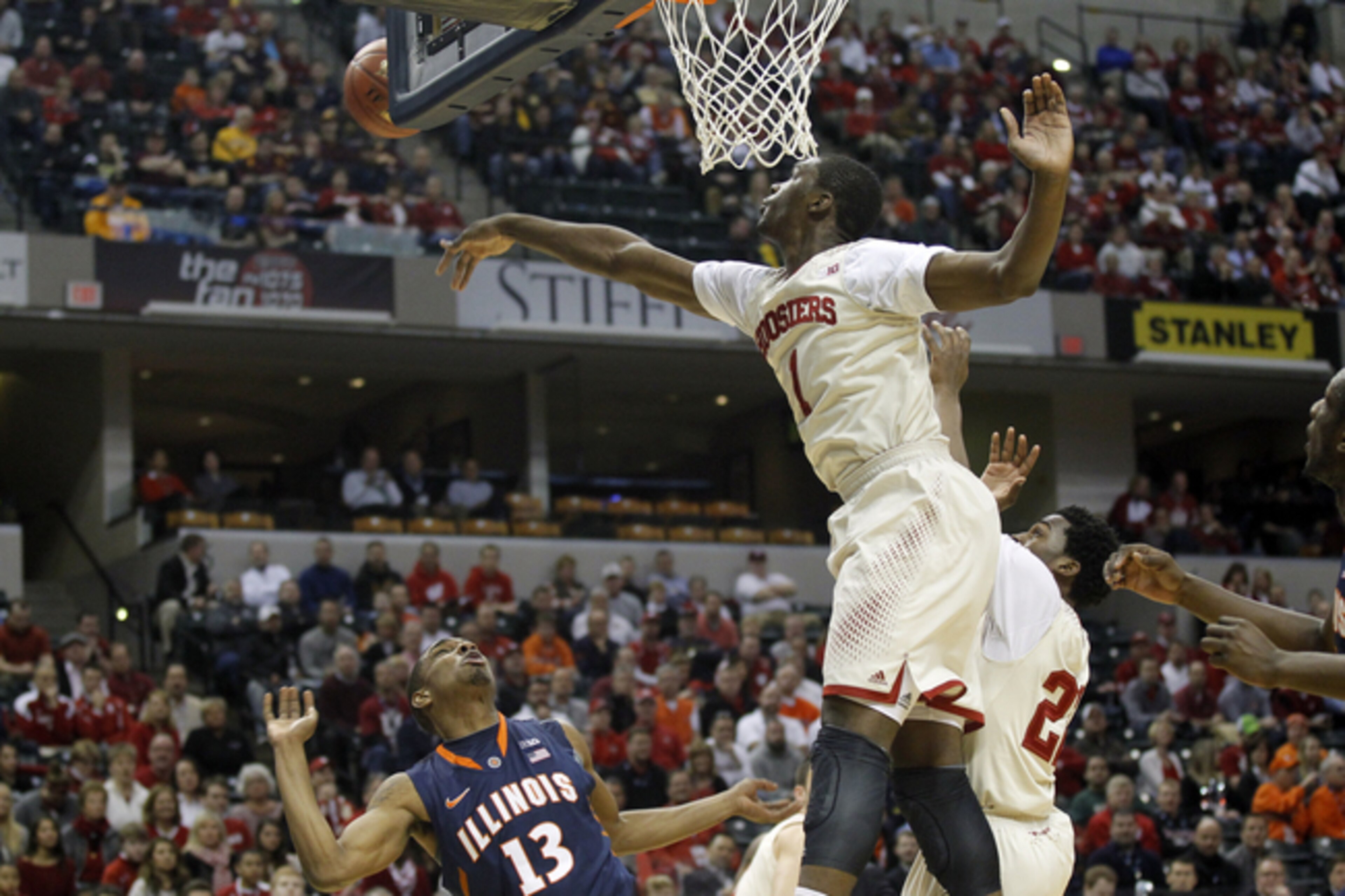 Indiana's Noah Vonleh has a 7'4" wingspan and is a tremendous rebounder.