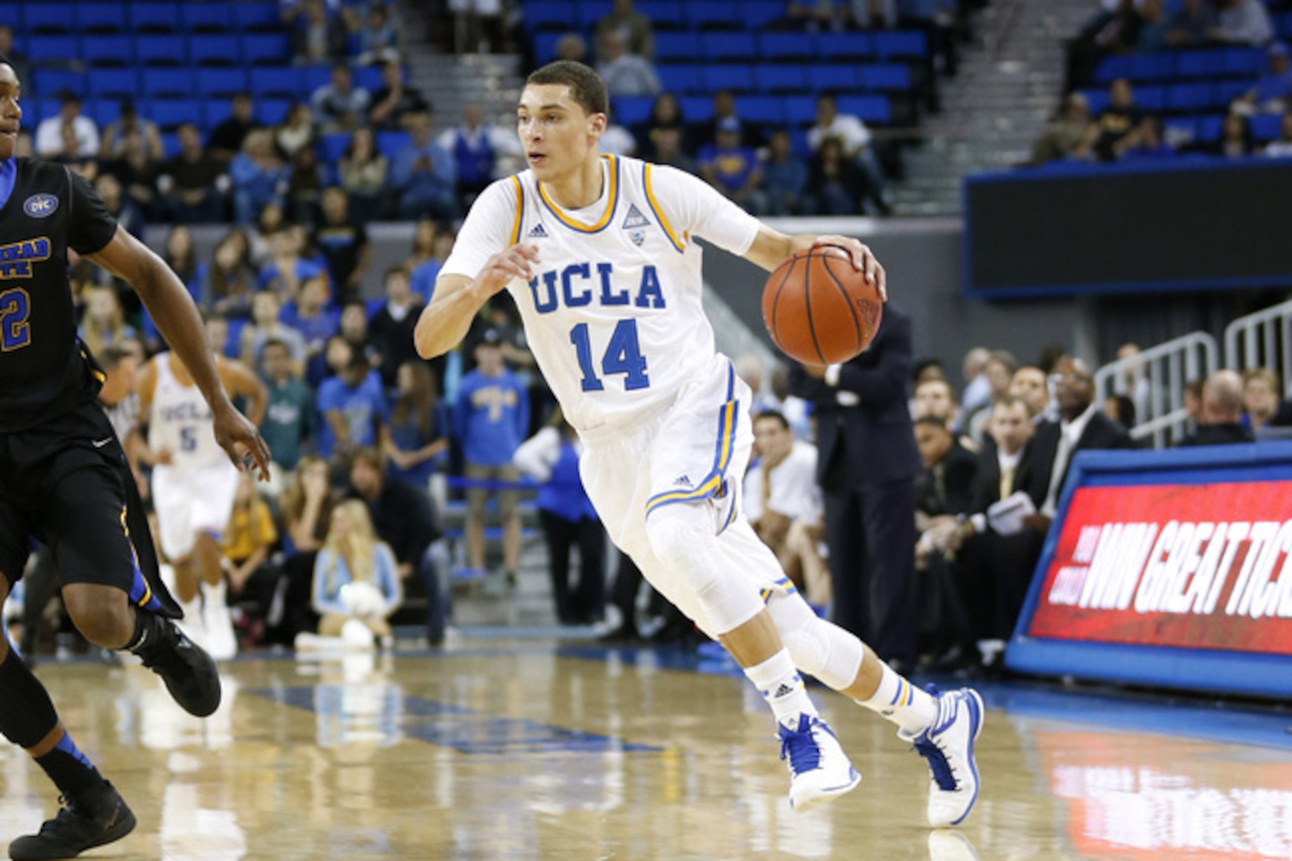 UCLA guard Zach LaVine impressed at the NBA combine. UCLA guard Zach LaVine impressed at the NBA combine.