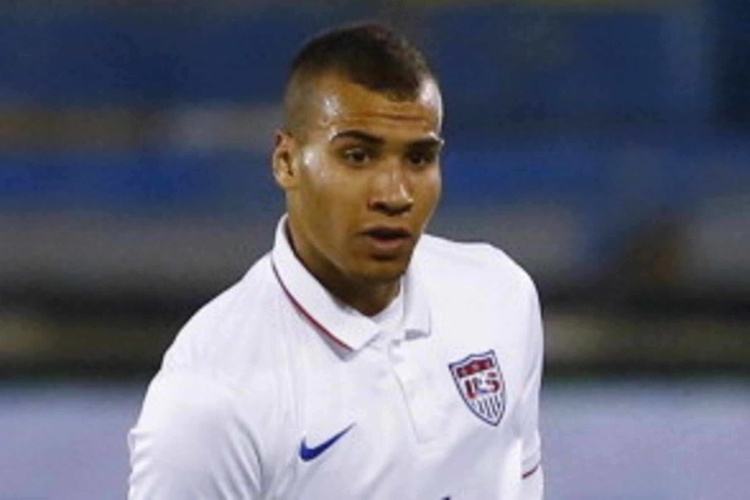 LARNACA, CYPRUS - MARCH 05:  John Brooks of the USA,  in action during the Ukraine v USA International Friendly  at Antonis Papadopoulos stadium on March 5, 2014 in Larnaca, Cyprus.  (Photo by Andrew Caballero-Reynolds/Getty Images)