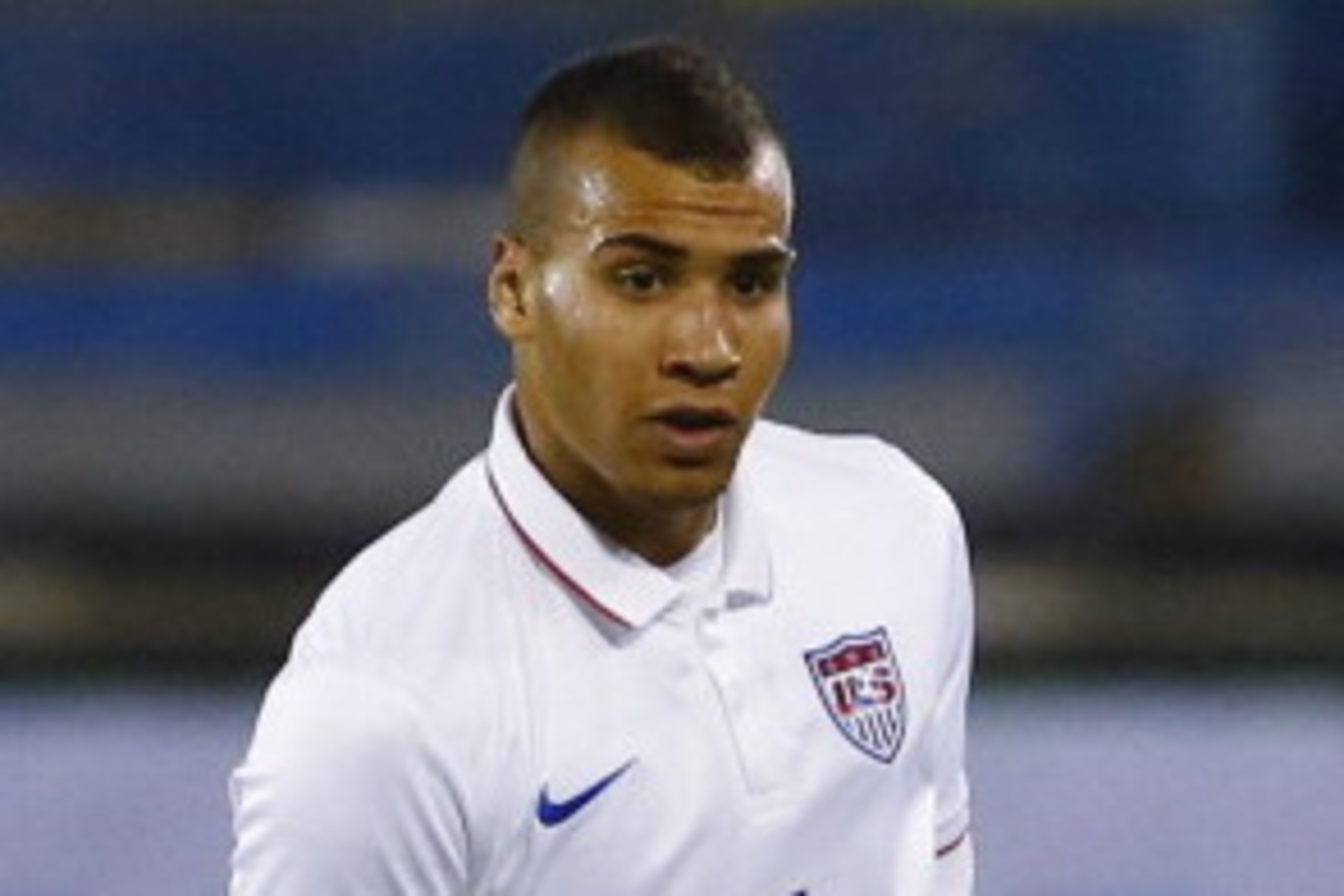 LARNACA, CYPRUS - MARCH 05:  John Brooks of the USA,  in action during the Ukraine v USA International Friendly  at Antonis Papadopoulos stadium on March 5, 2014 in Larnaca, Cyprus.  (Photo by Andrew Caballero-Reynolds/Getty Images)