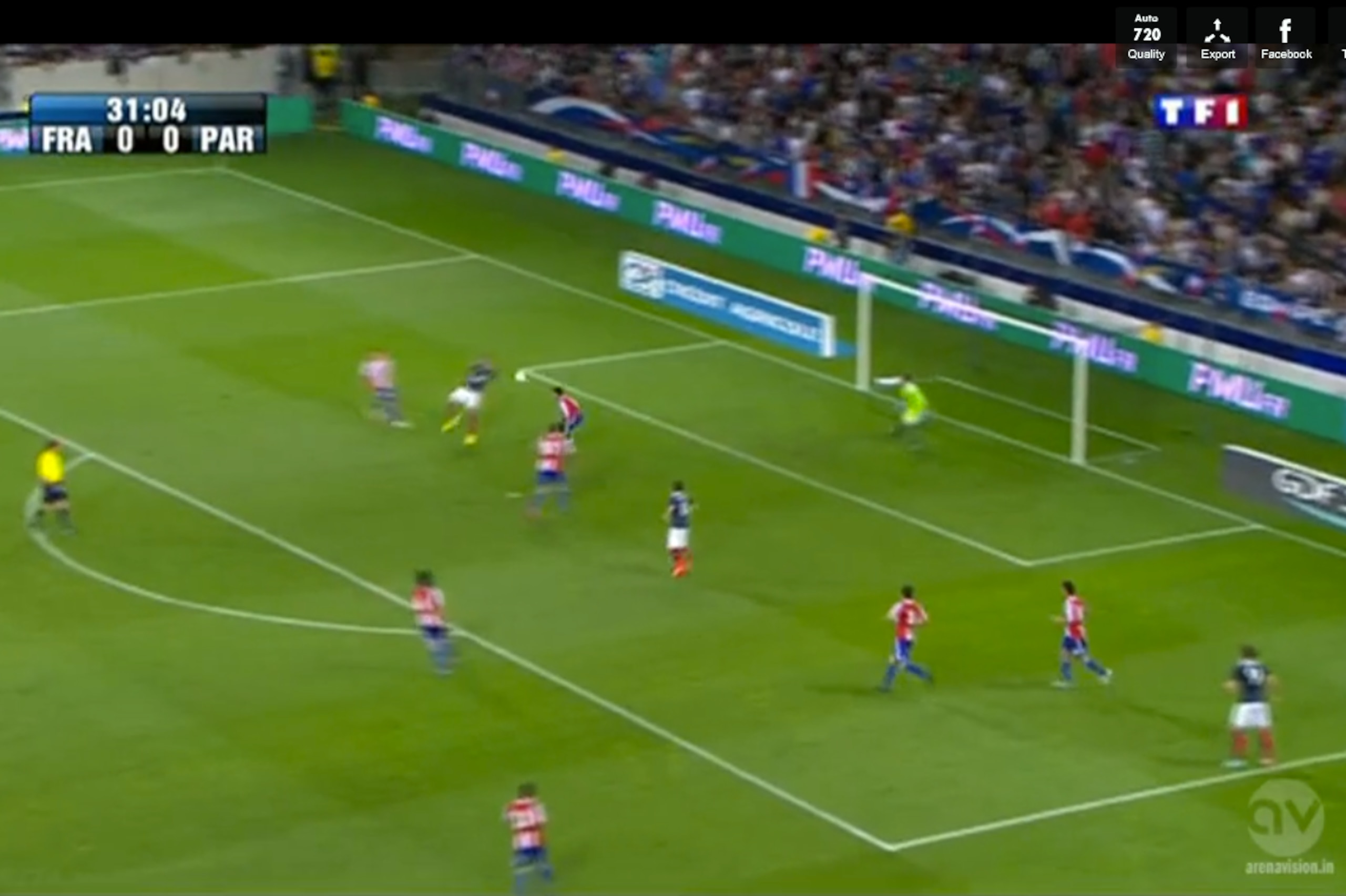 Giroud then tees up Remy's acrobatic effort