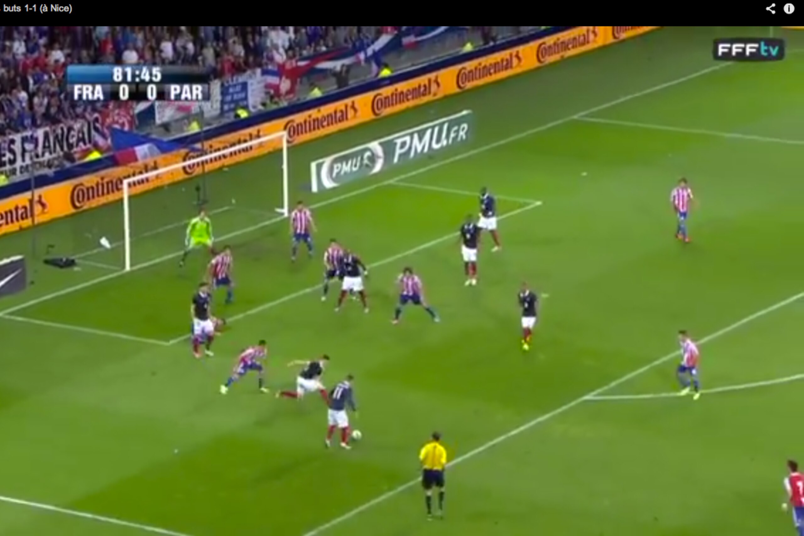 The ball then eventually finds its way to Griezmann via Laurent Koscielny